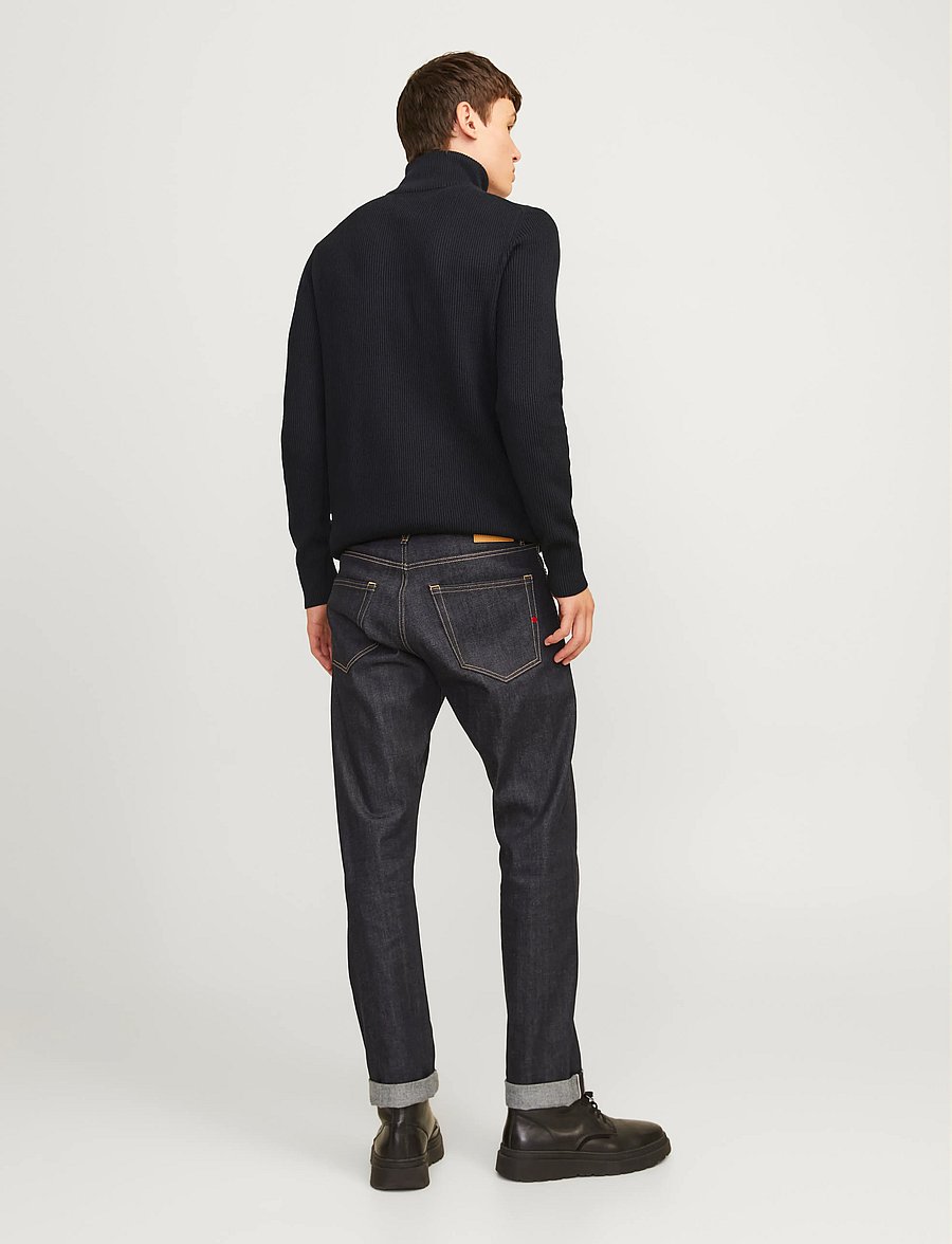 Jack & Jones - JJEPERFECT KNIT HALF ZIP SN - half zip jumpers - black - 2
