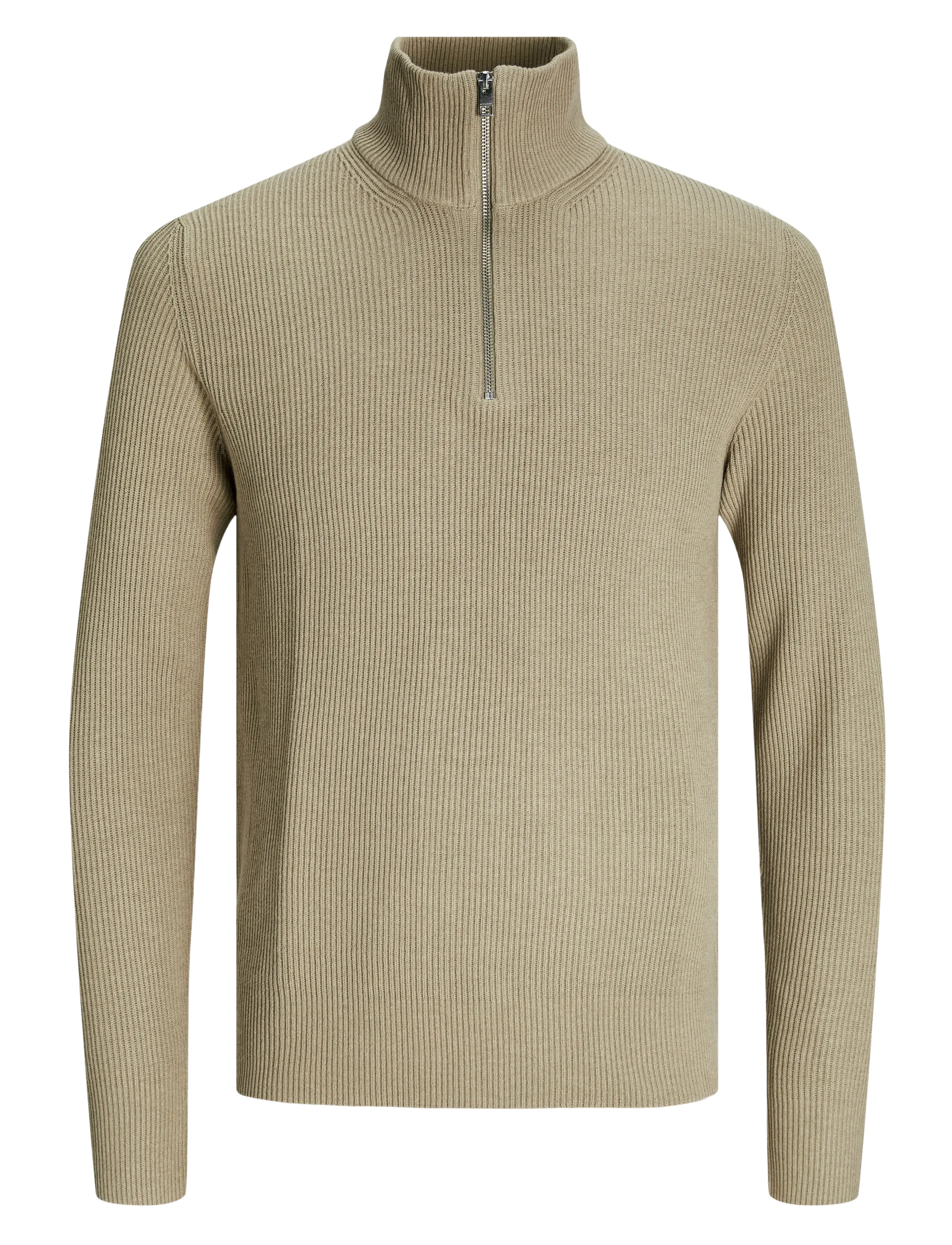 JACK & JONES Jjeperfect Knit Half Zip Sn Beige - XL - Herren