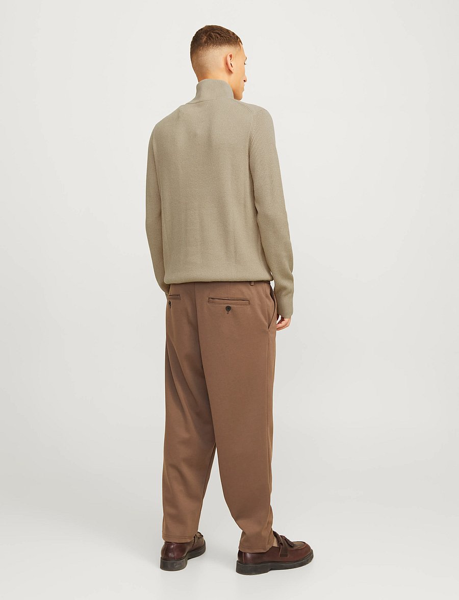 Jack & Jones - JJEPERFECT KNIT HALF ZIP SN - džemperiai su trumpu užtrauktuku - crockery - 2