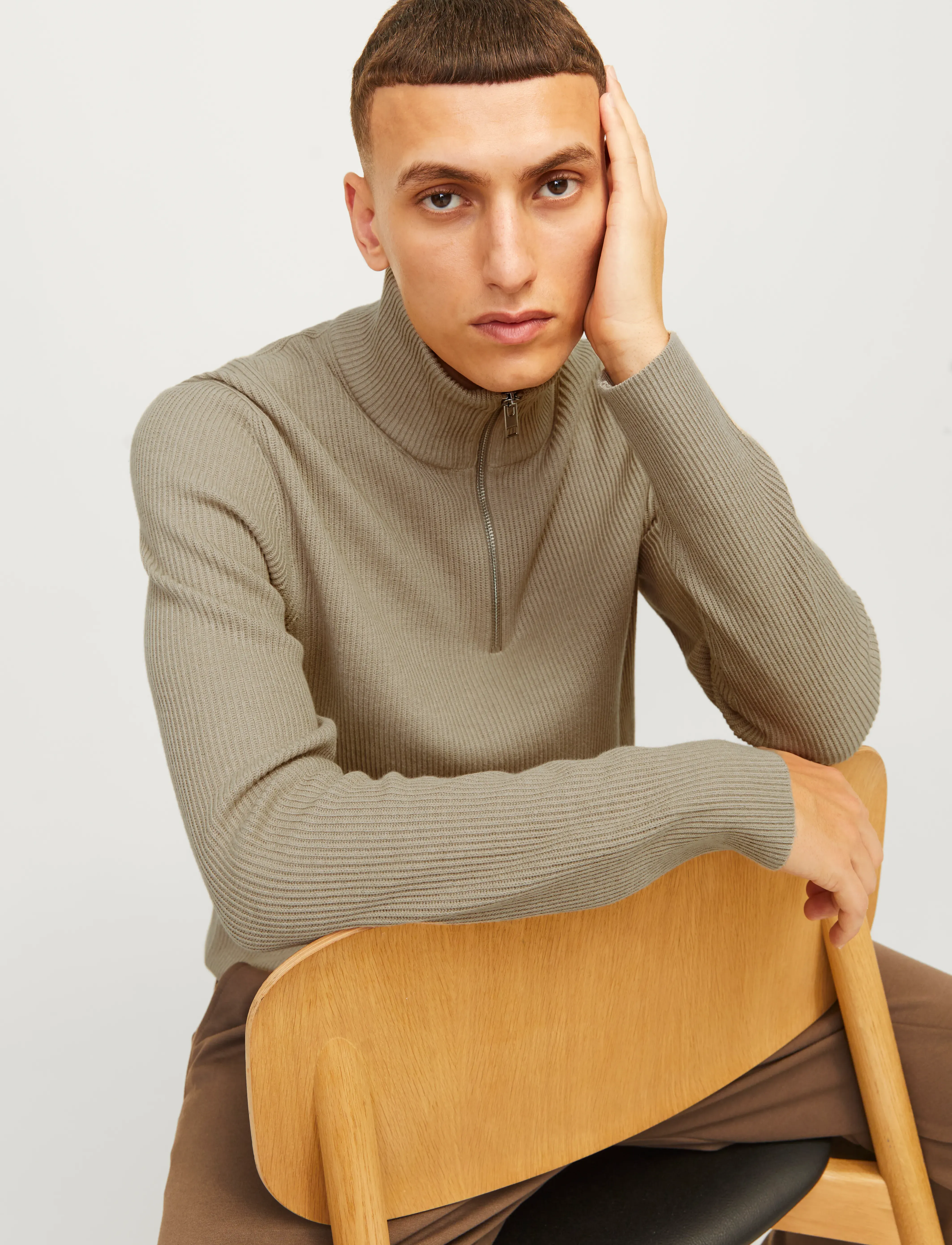 Jack & Jones - JJEPERFECT KNIT HALF ZIP SN - men - crockery - 5