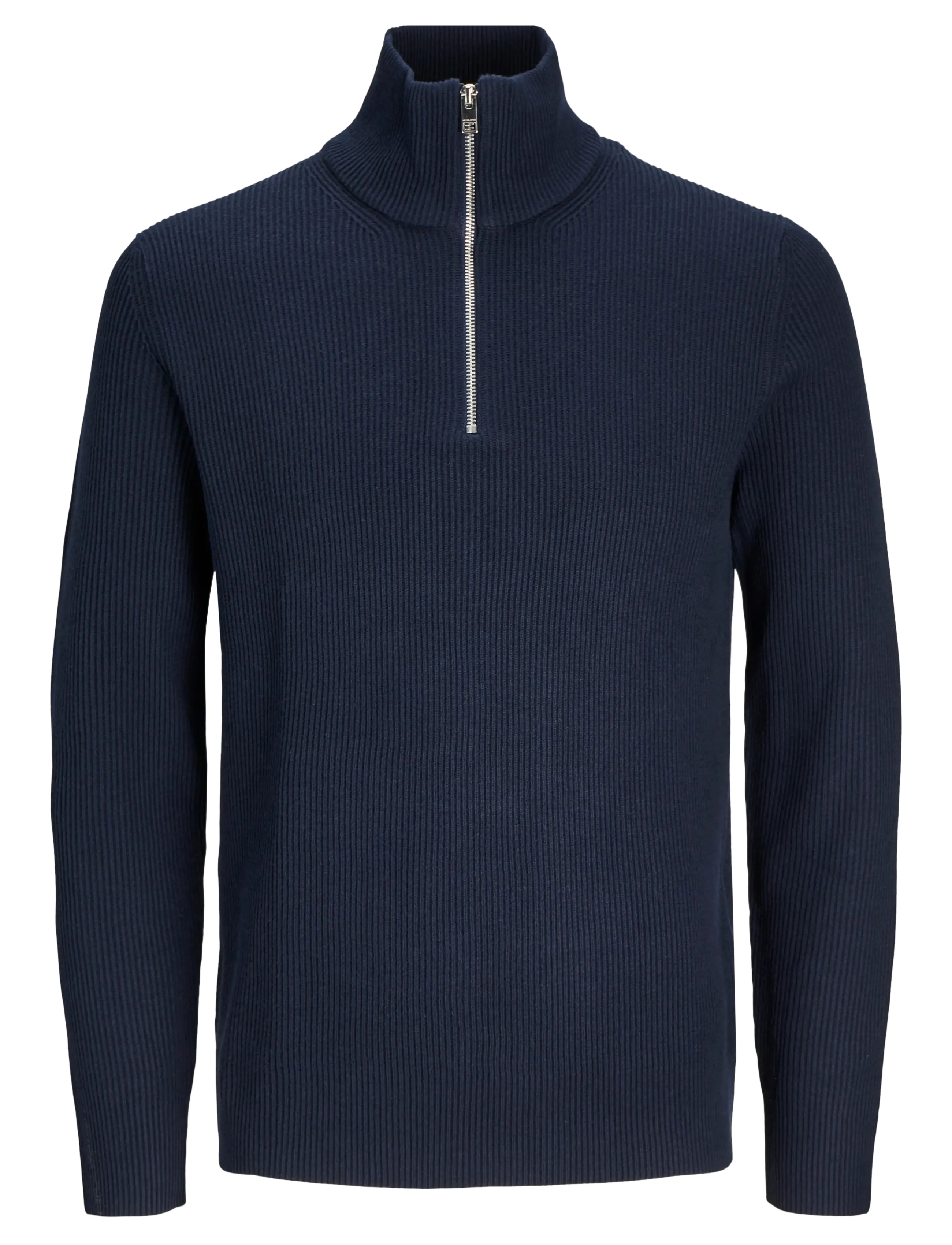 Jack & Jones JJEPERFECT KNIT HALF ZIP SN - Halfzip strik - SKY CAPTAIN / navy