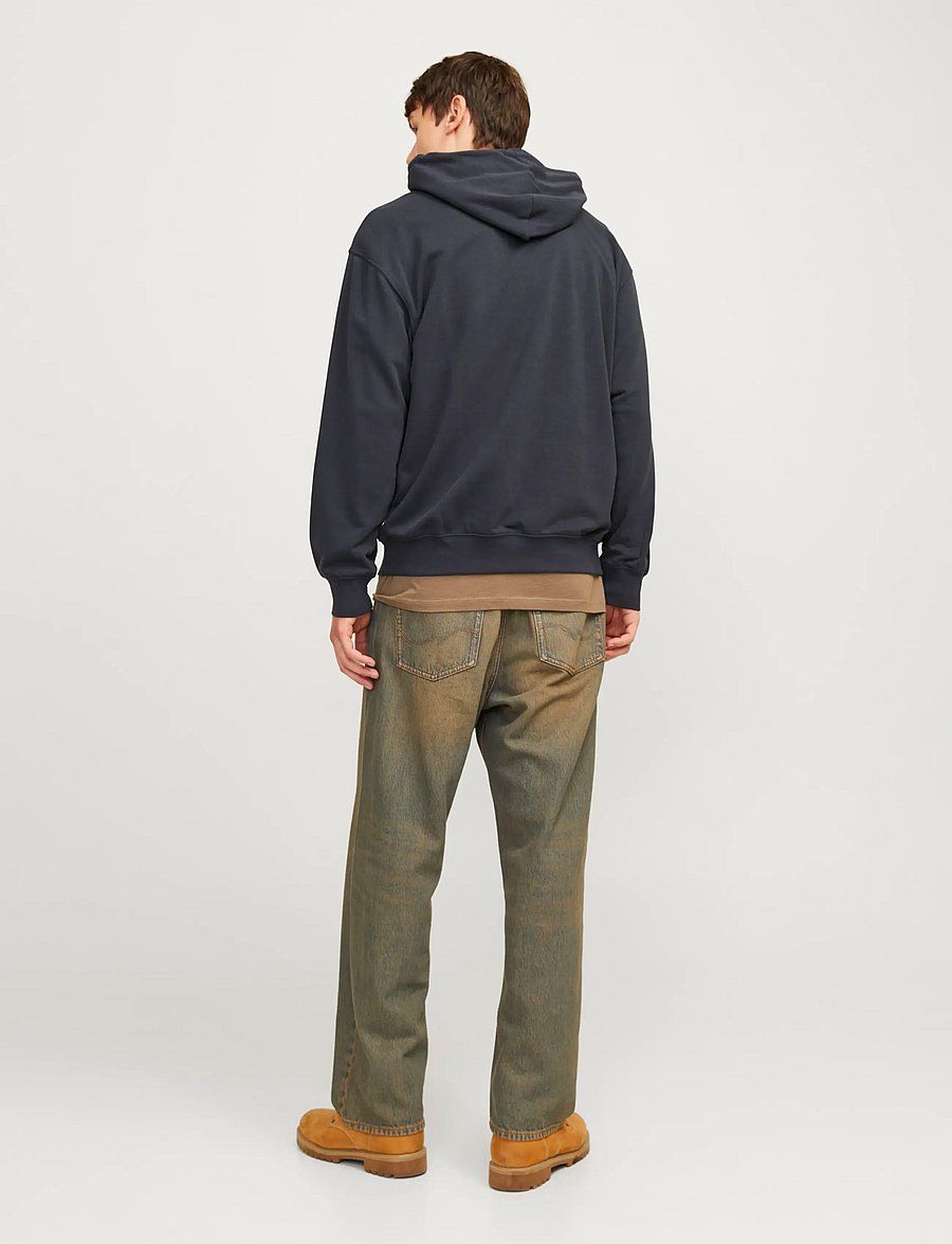 Jack & Jones - JJECHARGE SWEAT HOOD NOOS - kapuutsiga dressipluusid - dark navy - 3