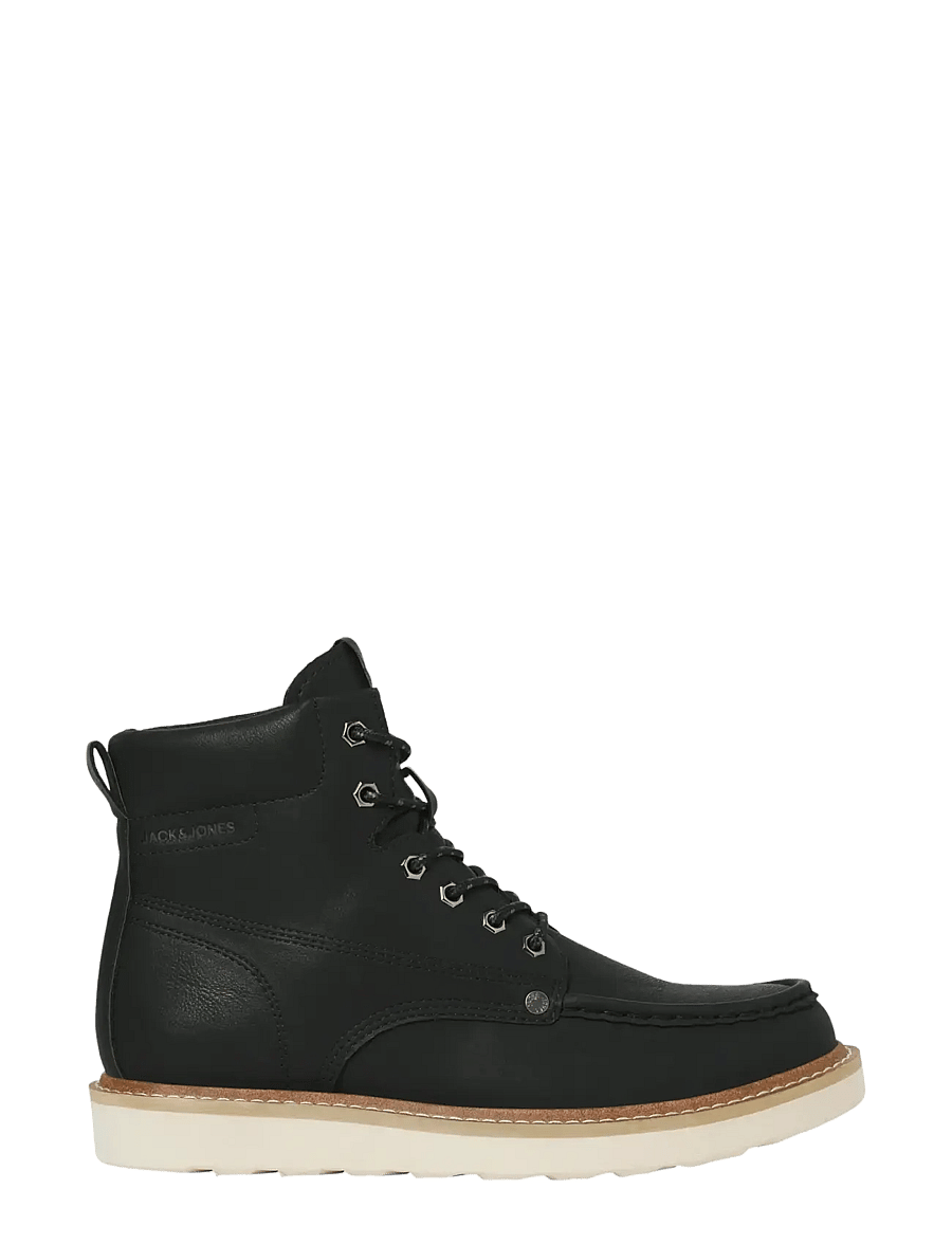Jack & Jones - JFWARCHWAY PU MOC BOOT - schnürboots - anthracite - 1