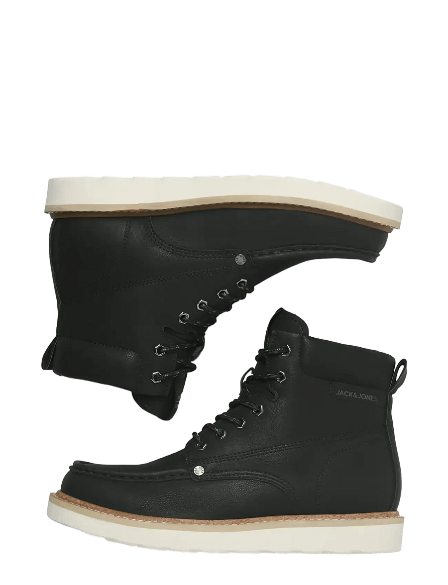 Jack & Jones - JFWARCHWAY PU MOC BOOT - schnürboots - anthracite - 3