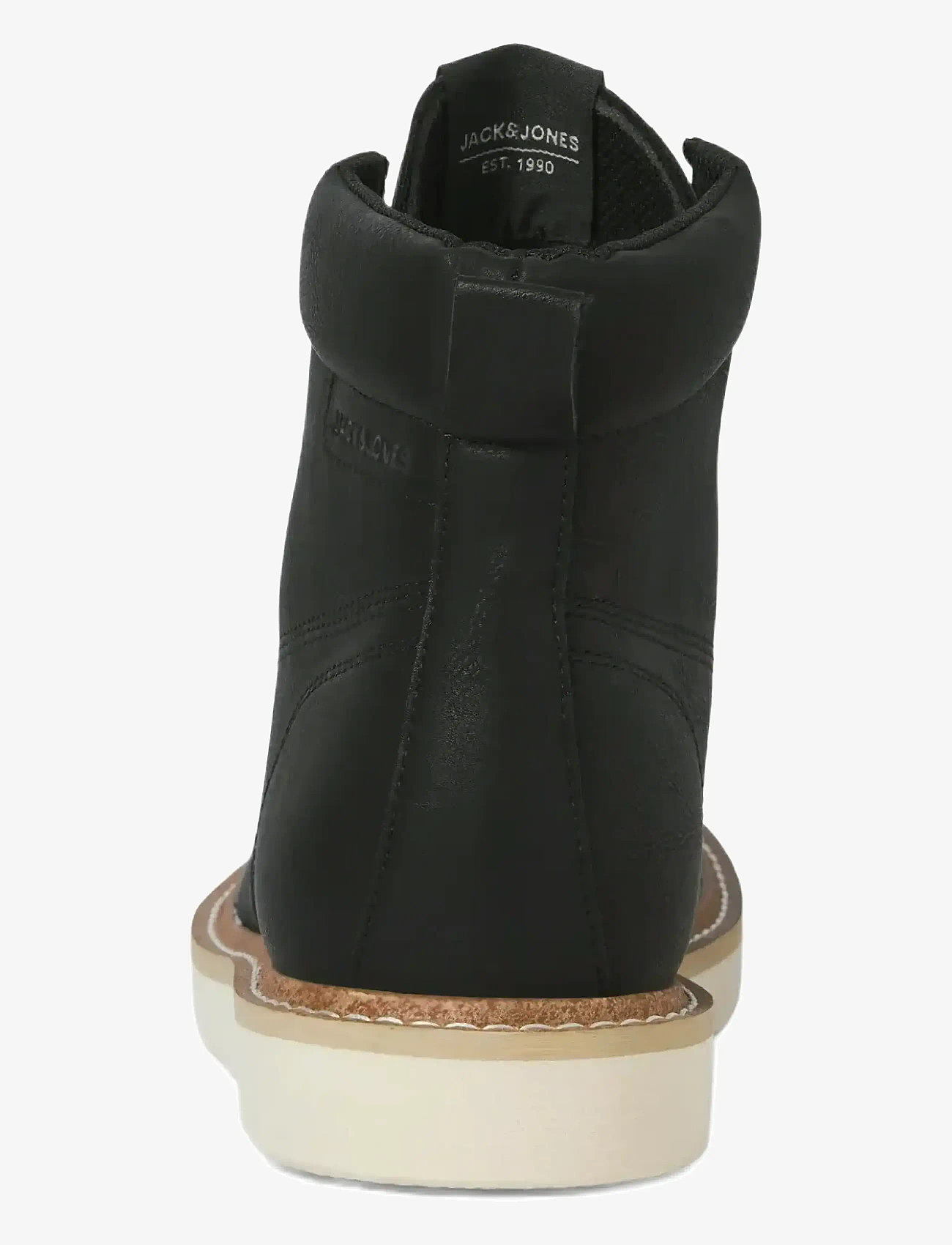 Jack & Jones - JFWARCHWAY PU MOC BOOT - kängor med snörning - anthracite - 4