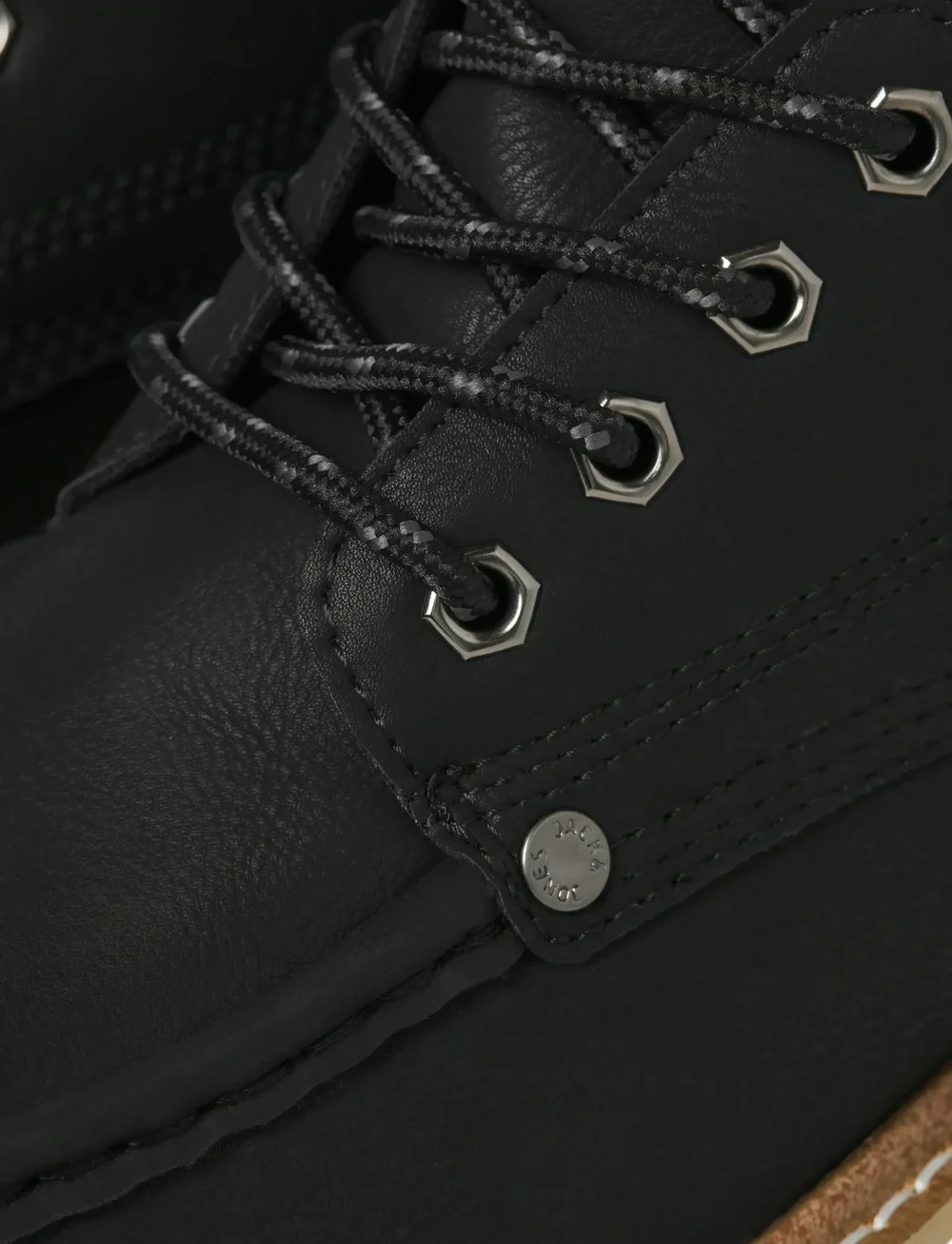 Jack & Jones - JFWARCHWAY PU MOC BOOT - schnürboots - anthracite - 5