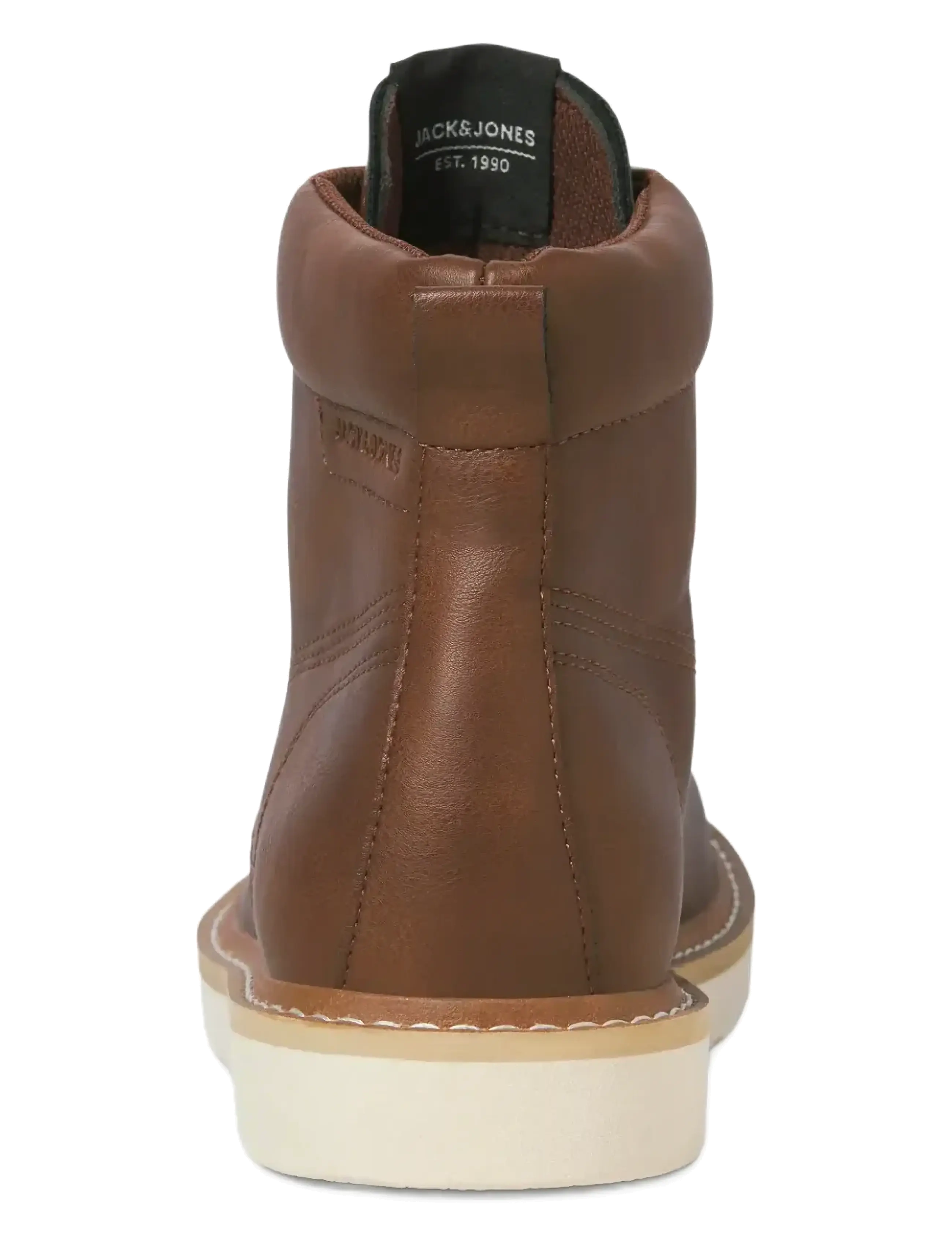 Jack & Jones - JFWARCHWAY PU MOC BOOT - schnürschuhe - cognac - 5