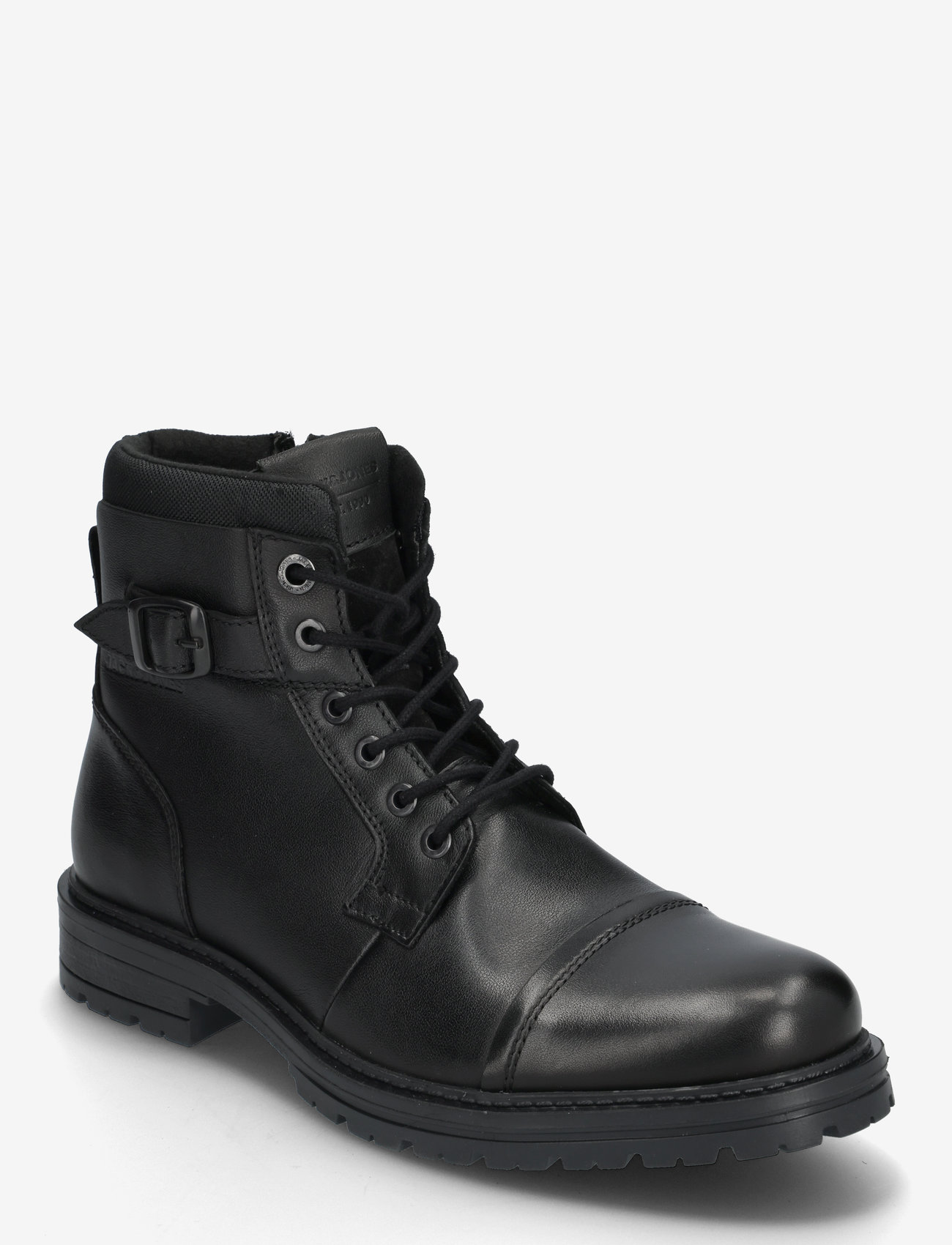 Jack & Jones - JFWDEXTER LEATHER BOOT SN - nauhalliset nilkkurit - anthracite - 1