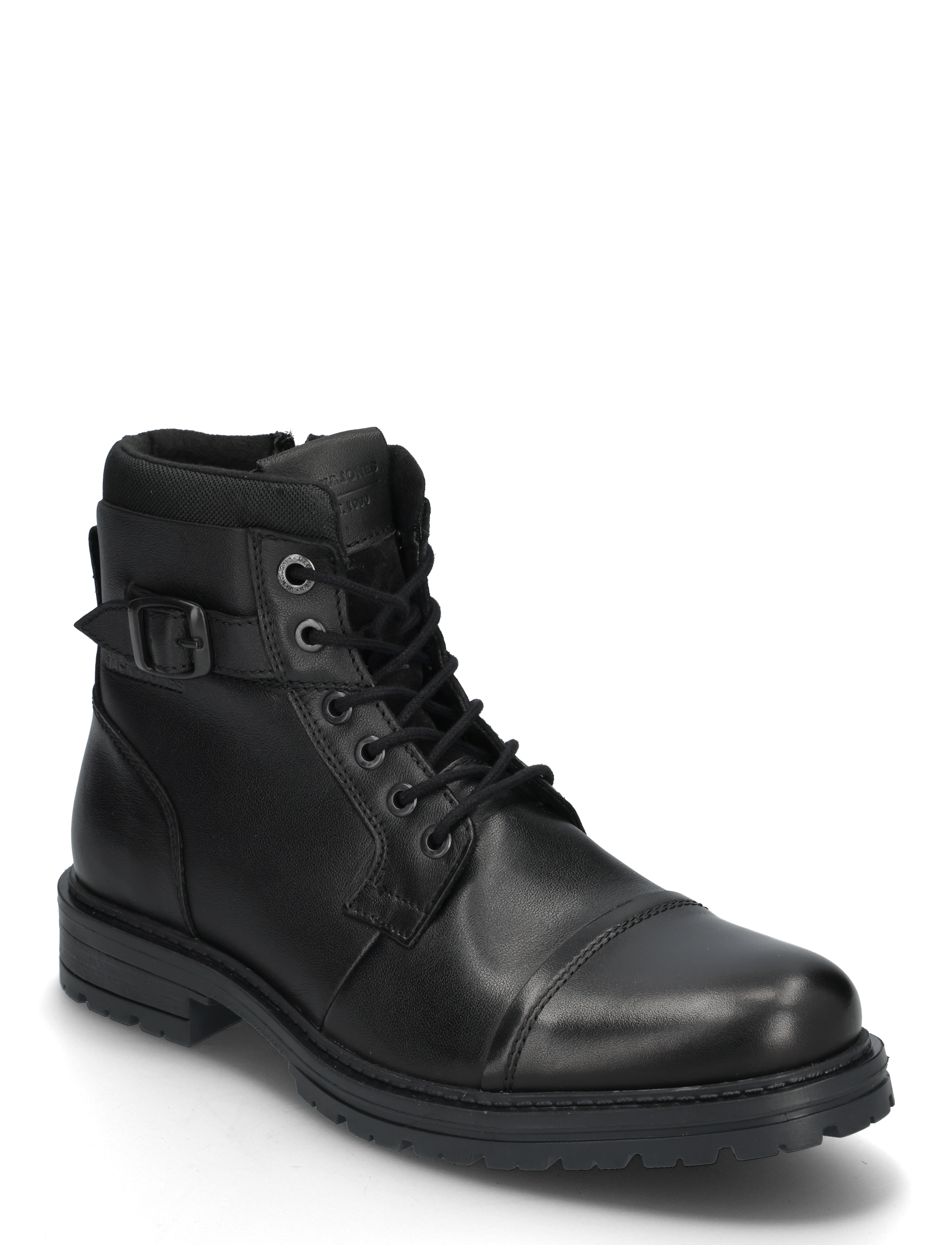 Jack & Jones JFWDEXTER LEATHER BOOT SN - Schuhe - ANTHRACITE / black