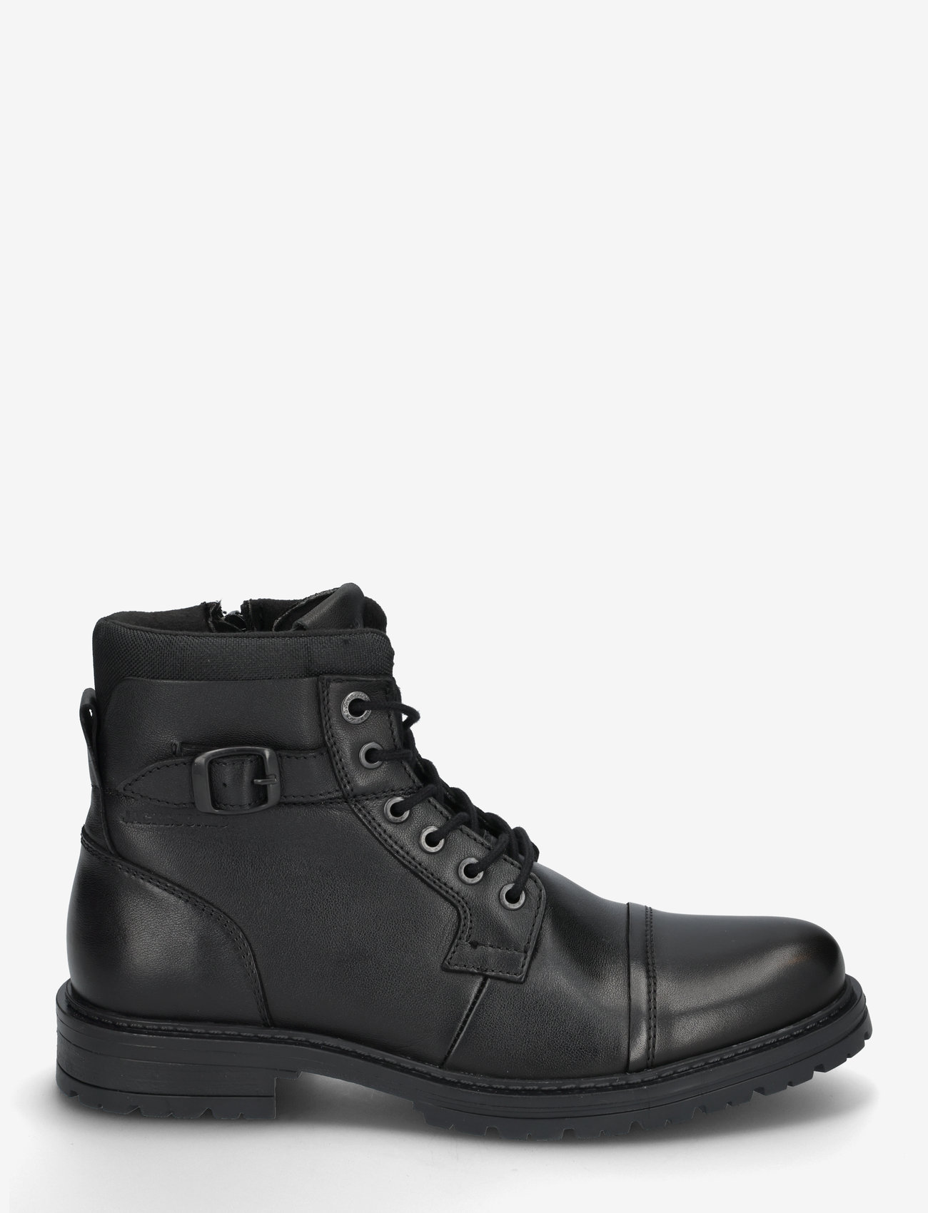 Jack & Jones - JFWDEXTER LEATHER BOOT SN - nauhalliset nilkkurit - anthracite - 2