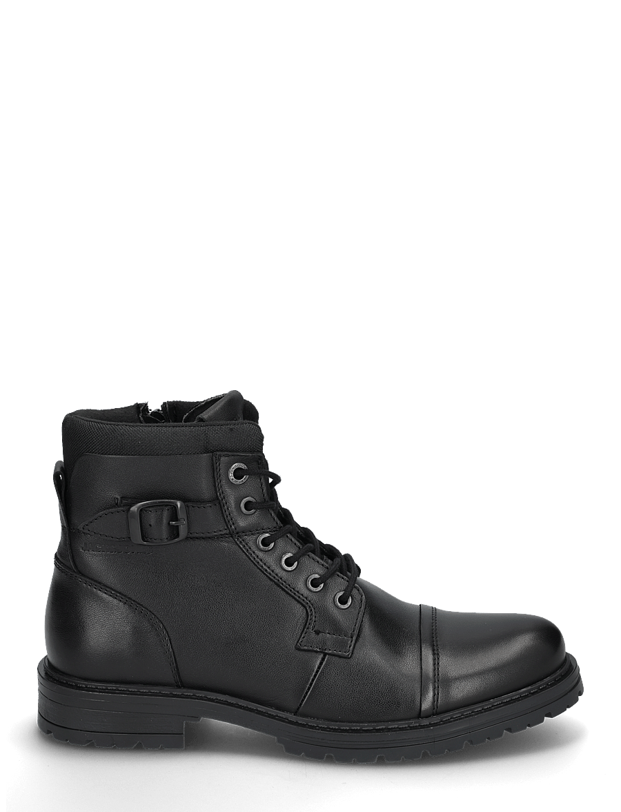 Jack & Jones - JFWDEXTER LEATHER BOOT SN - støvler med snøre - anthracite - 2