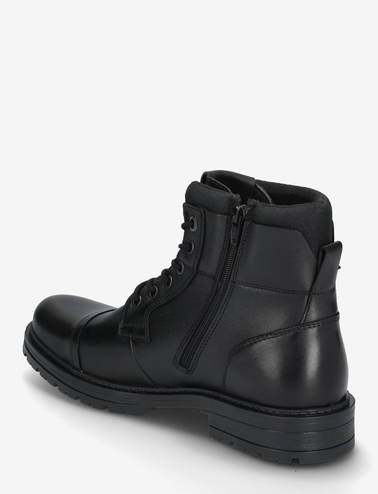 Jack & Jones - JFWDEXTER LEATHER BOOT SN - nauhalliset nilkkurit - anthracite - 3