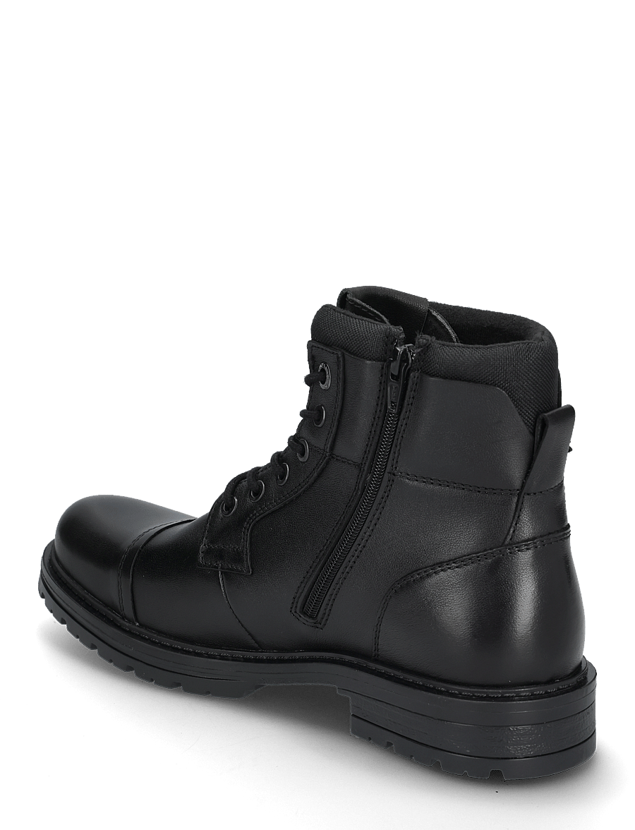 Jack & Jones - JFWDEXTER LEATHER BOOT SN - støvler med snøre - anthracite - 3