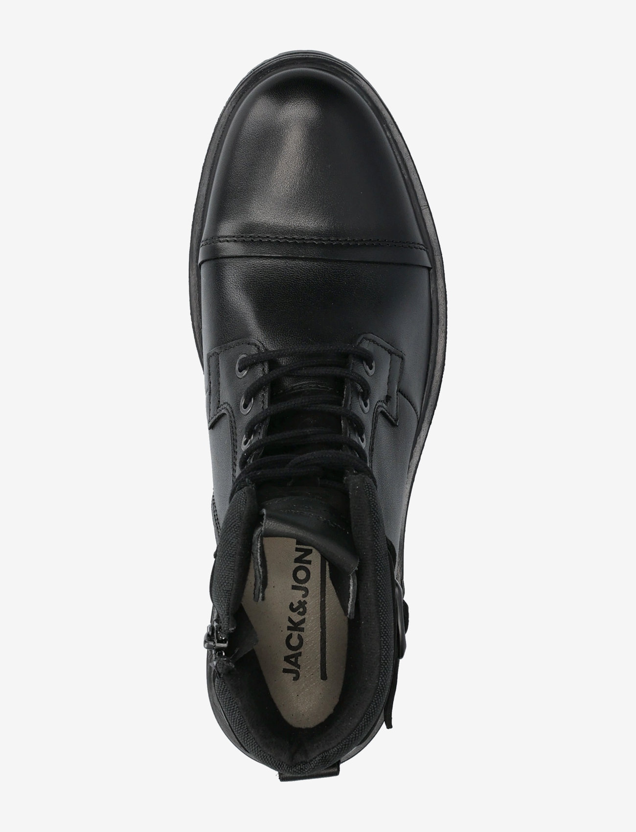 Jack & Jones - JFWDEXTER LEATHER BOOT SN - nauhalliset nilkkurit - anthracite - 4