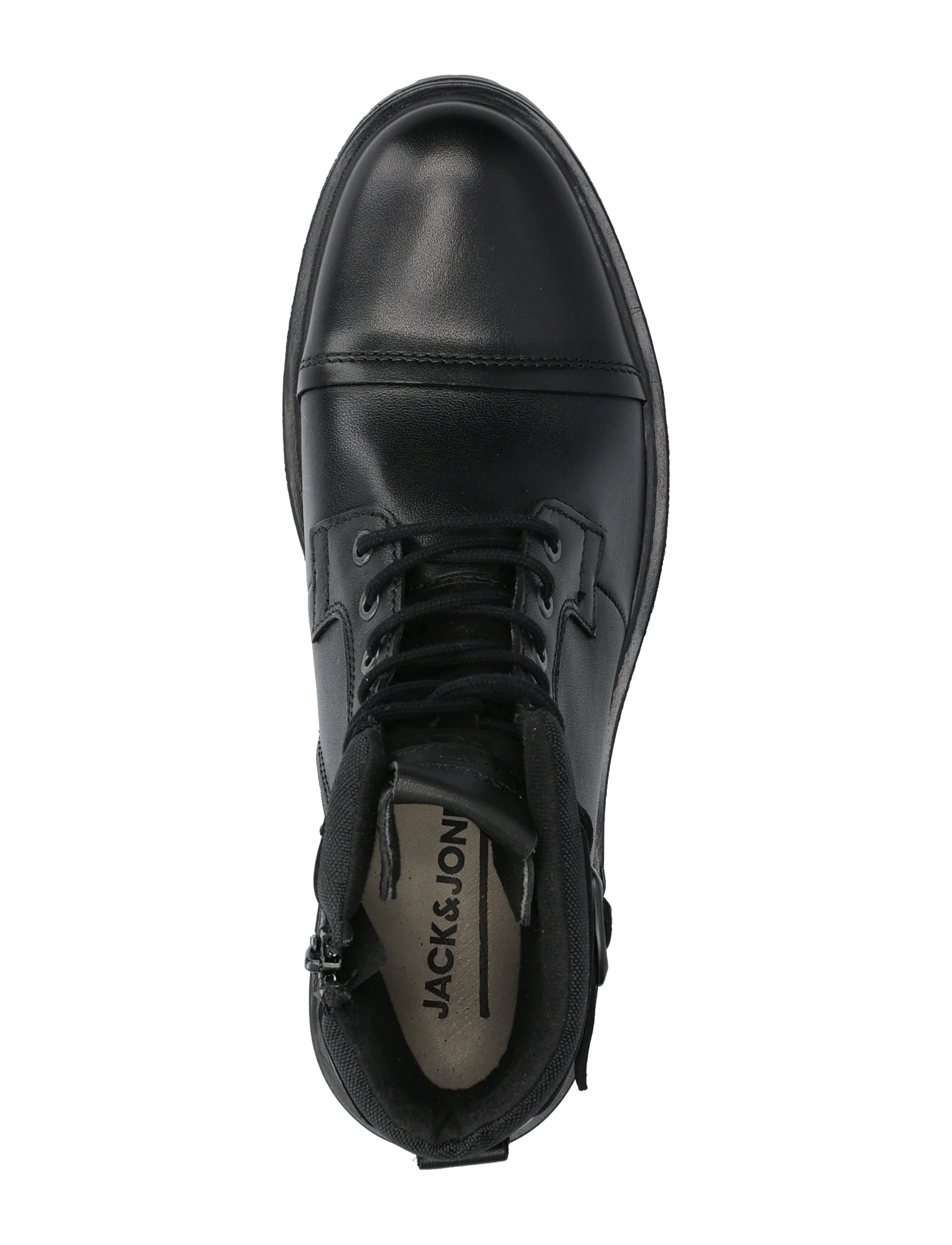 Jack & Jones - JFWDEXTER LEATHER BOOT SN - suvarstomieji batai - anthracite - 4