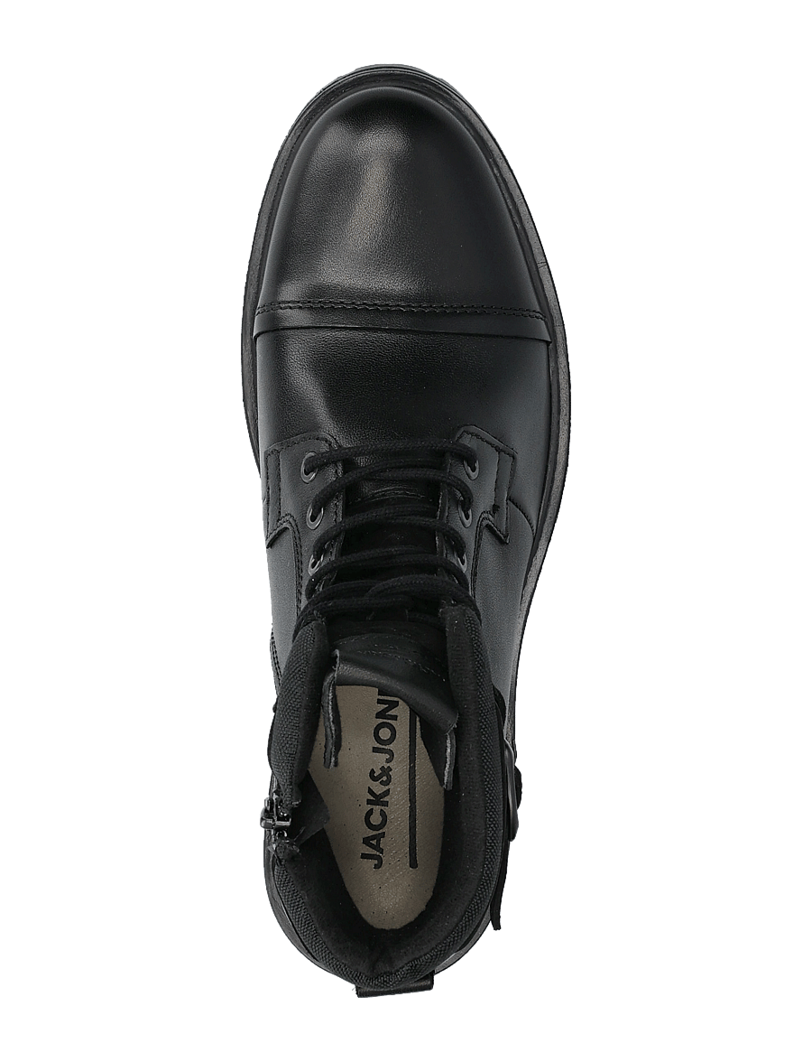Jack & Jones - JFWDEXTER LEATHER BOOT SN - støvler med snøre - anthracite - 4