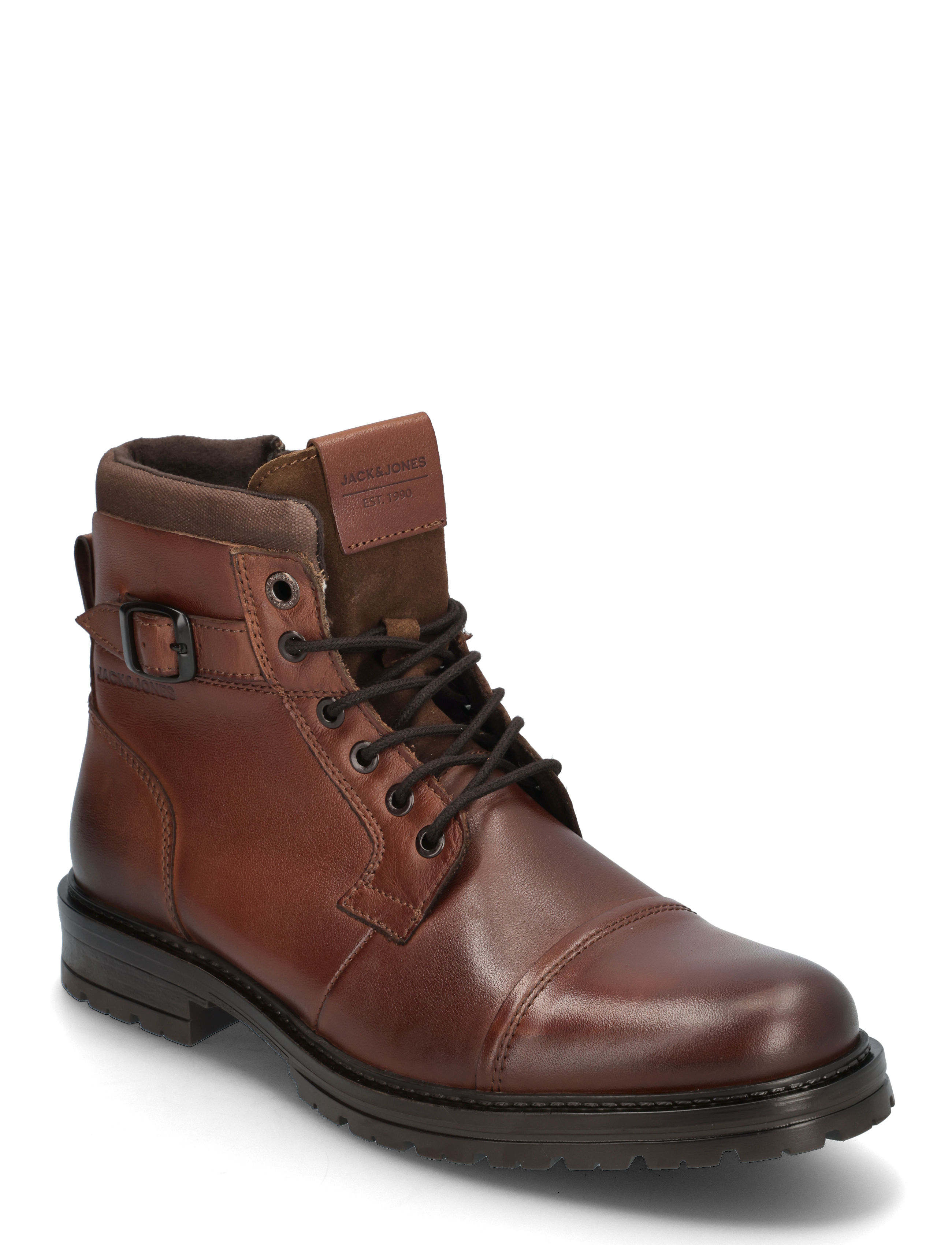Jack & Jones JFWDEXTER LEATHER BOOT SN - Boots - BROWN STONE / brown