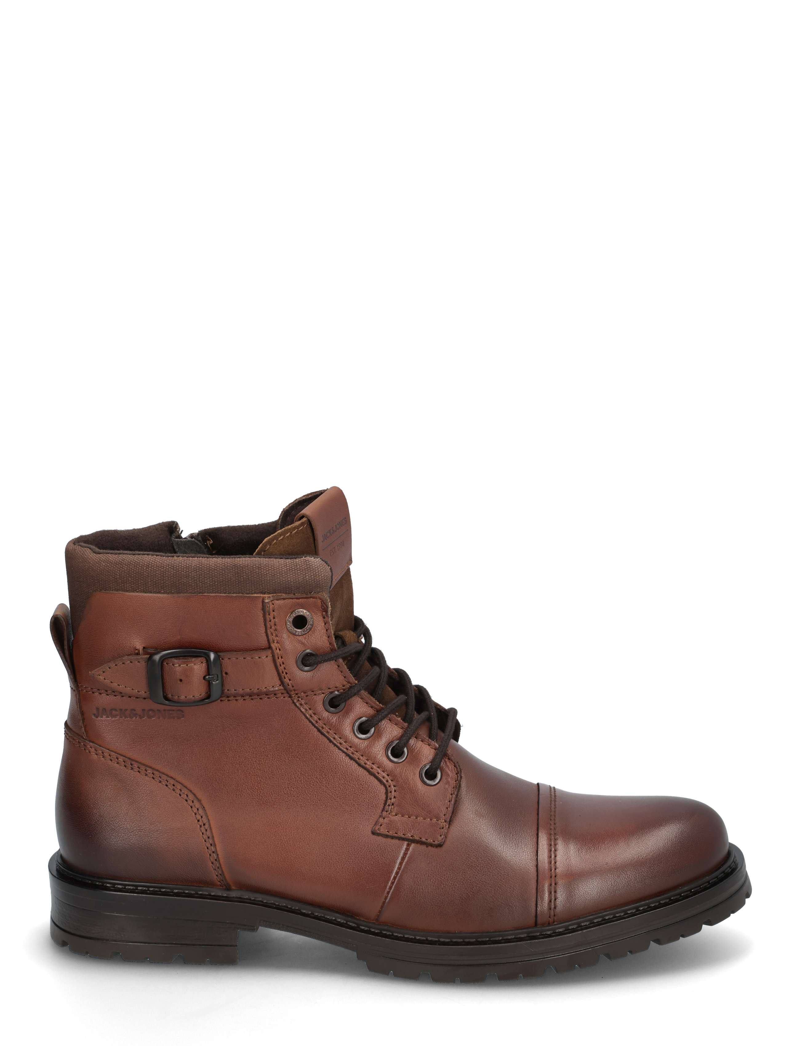 Jack & Jones - JFWDEXTER LEATHER BOOT SN - laced boots - brown stone - 2
