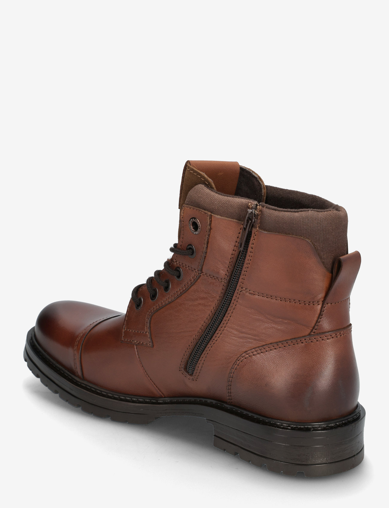 Jack & Jones - JFWDEXTER LEATHER BOOT SN - kängor med snörning - brown stone - 3