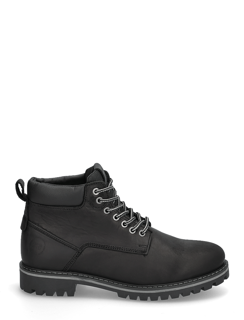 Jack & Jones - JFWQUEENSWAY LEATHER BOOT SN - paeltega saapad - anthracite - 2