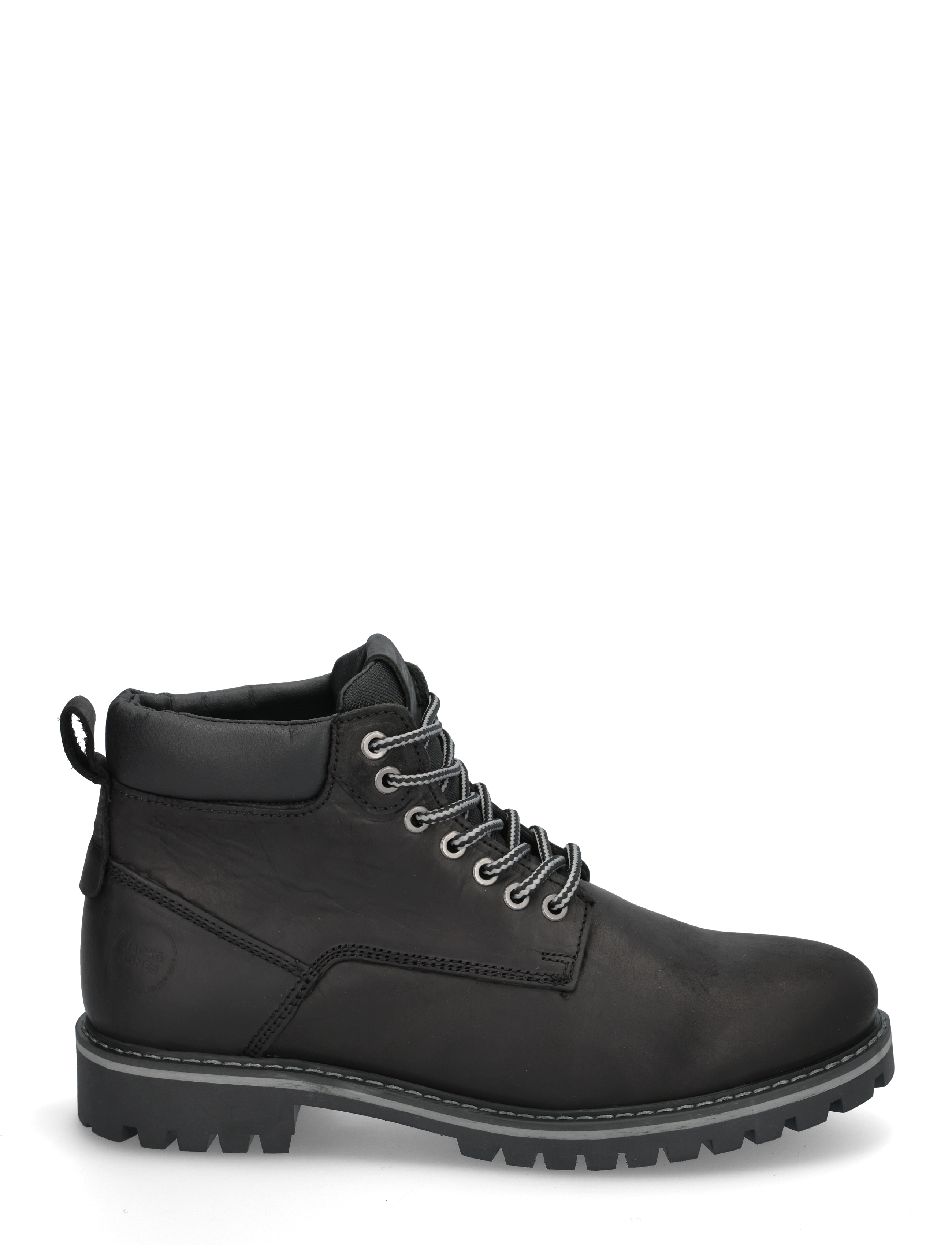 Jack & Jones - JFWQUEENSWAY LEATHER BOOT SN - støvler med snøre - anthracite - 2