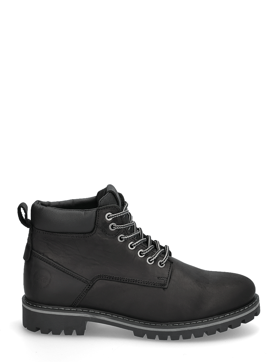 Jack & Jones - JFWQUEENSWAY LEATHER BOOT SN - schnürstiefel - anthracite - 2