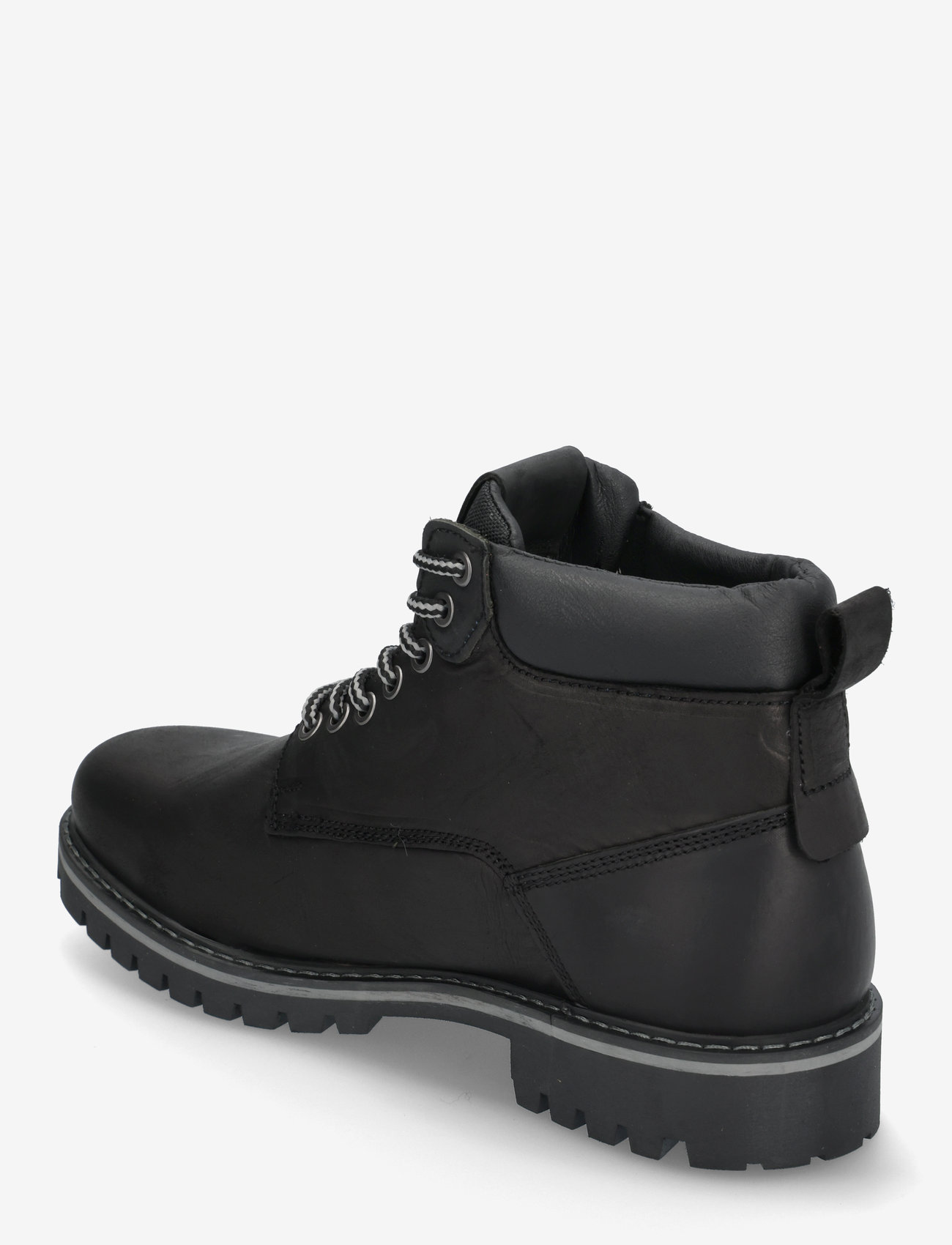 Jack & Jones - JFWQUEENSWAY LEATHER BOOT SN - paeltega saapad - anthracite - 3
