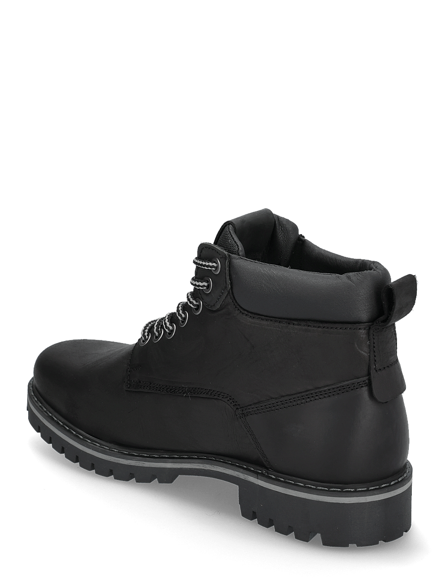 Jack & Jones - JFWQUEENSWAY LEATHER BOOT SN - schnürstiefel - anthracite - 3