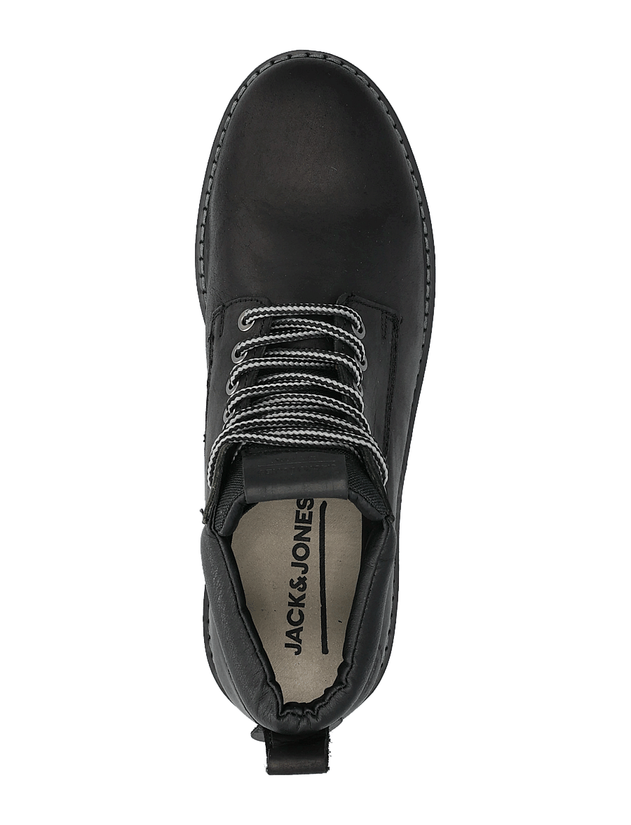 Jack & Jones - JFWQUEENSWAY LEATHER BOOT SN - schnürstiefel - anthracite - 4