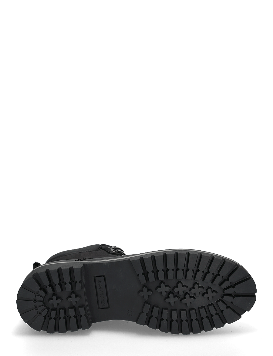 Jack & Jones - JFWQUEENSWAY LEATHER BOOT SN - schnürstiefel - anthracite - 5