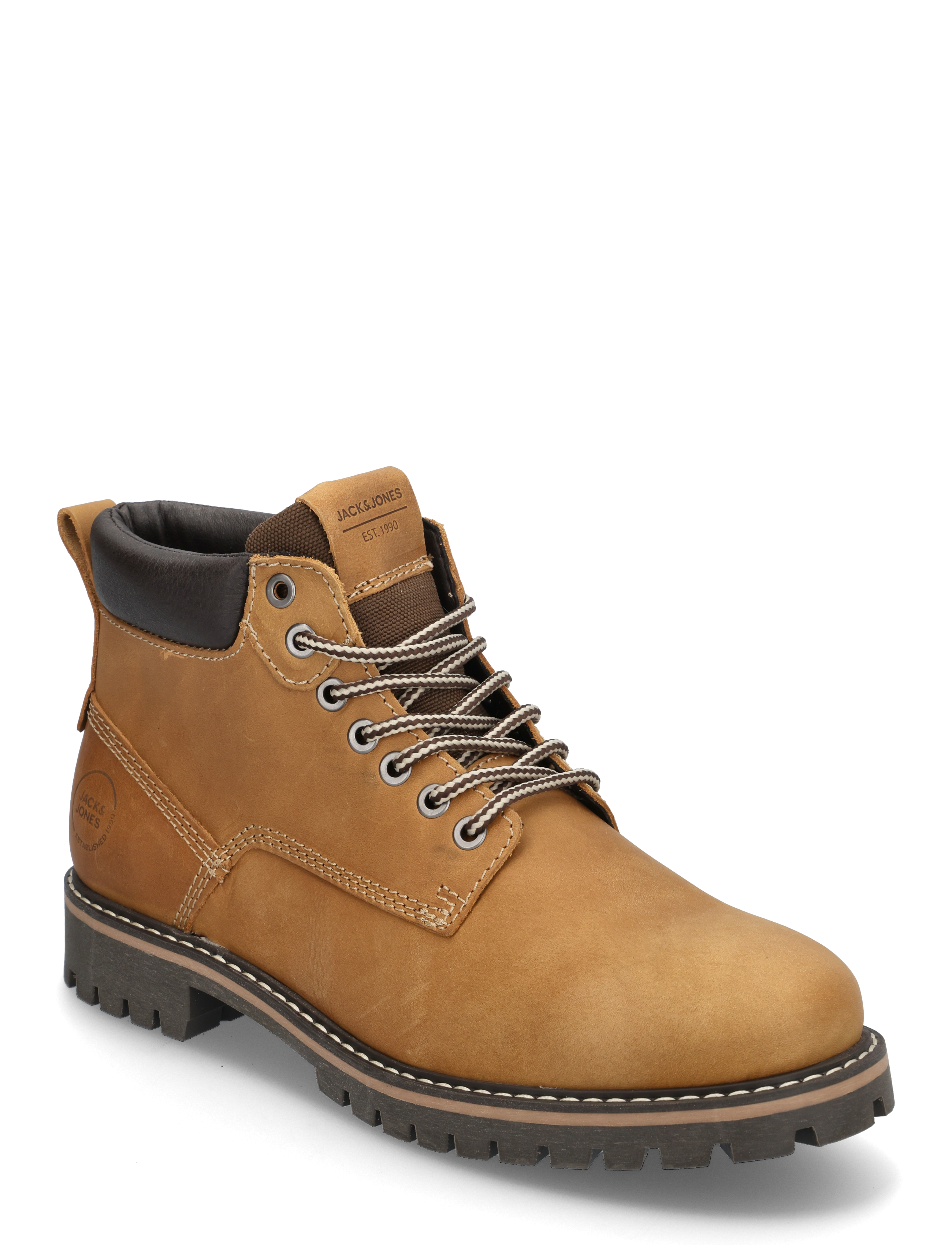 Jack & Jones JFWQUEENSWAY LEATHER BOOT SN - Laarzen - HONEY / brown