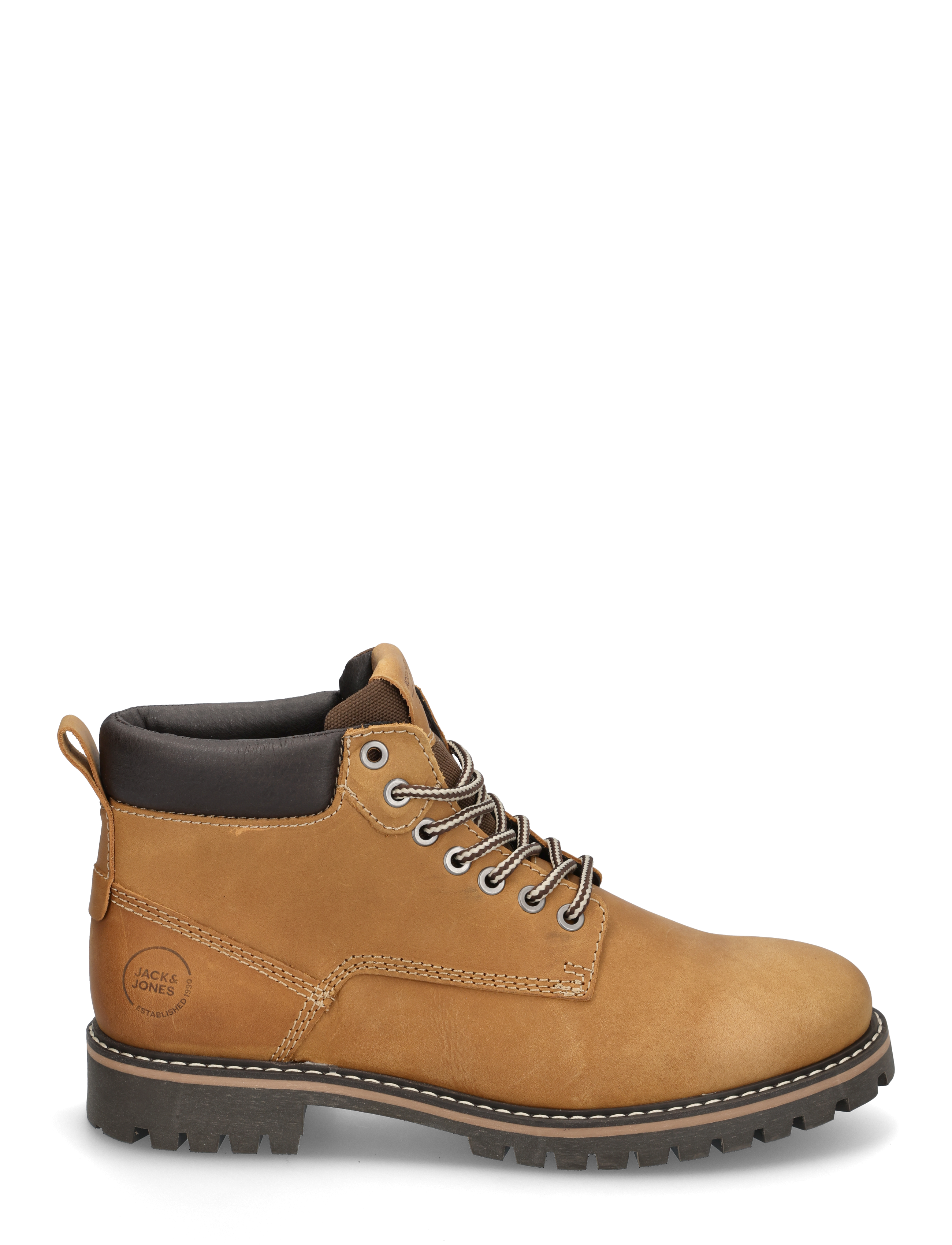 Jack & Jones - JFWQUEENSWAY LEATHER BOOT SN - laced boots - honey - 2