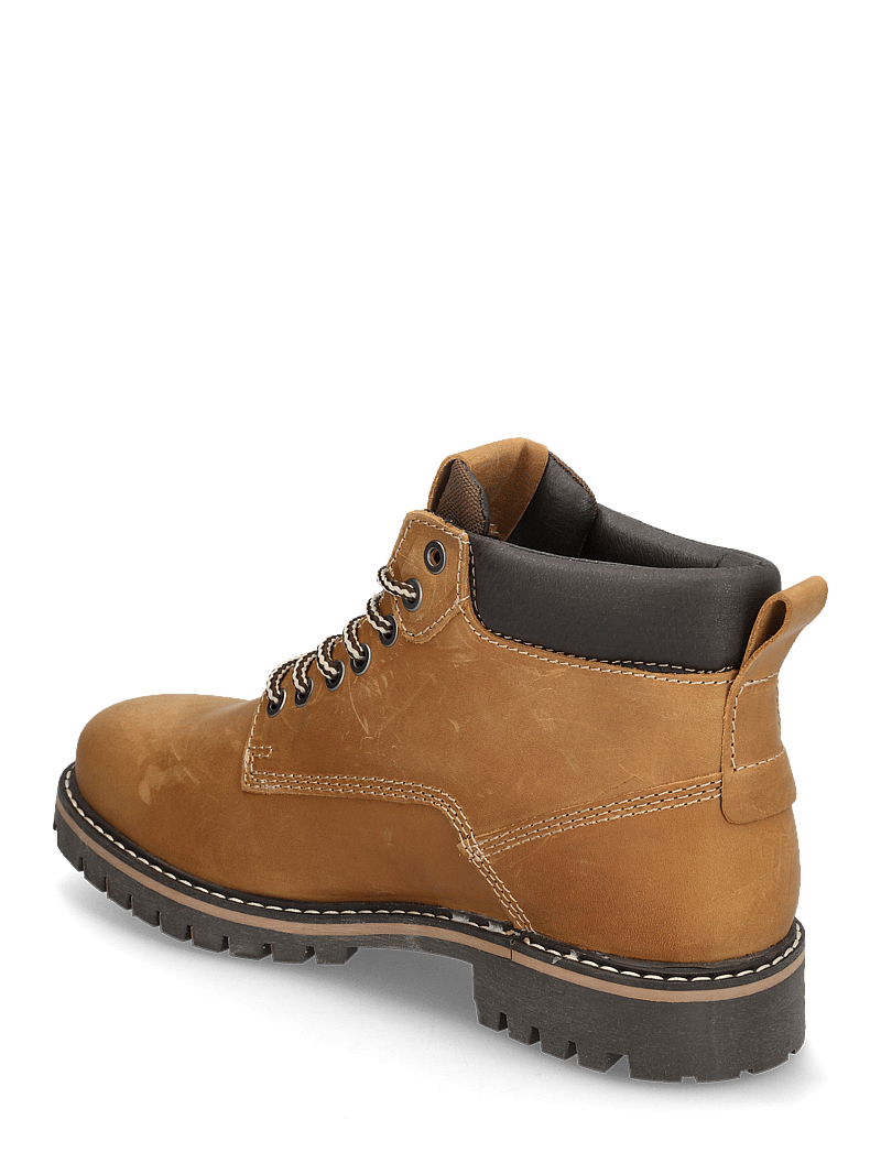 Jack & Jones - JFWQUEENSWAY LEATHER BOOT SN - schnürboots - honey - 3