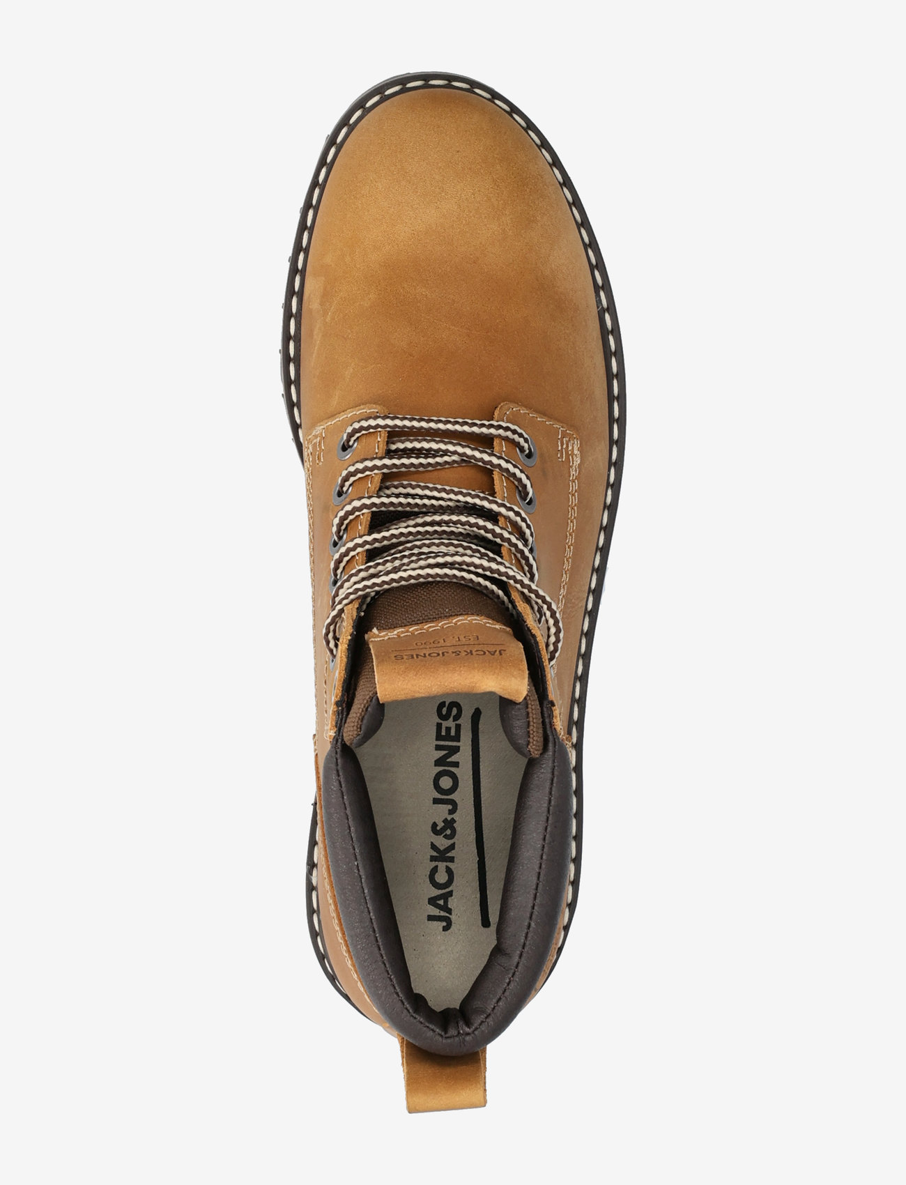 Jack & Jones - JFWQUEENSWAY LEATHER BOOT SN - paeltega jalanõud - honey - 3
