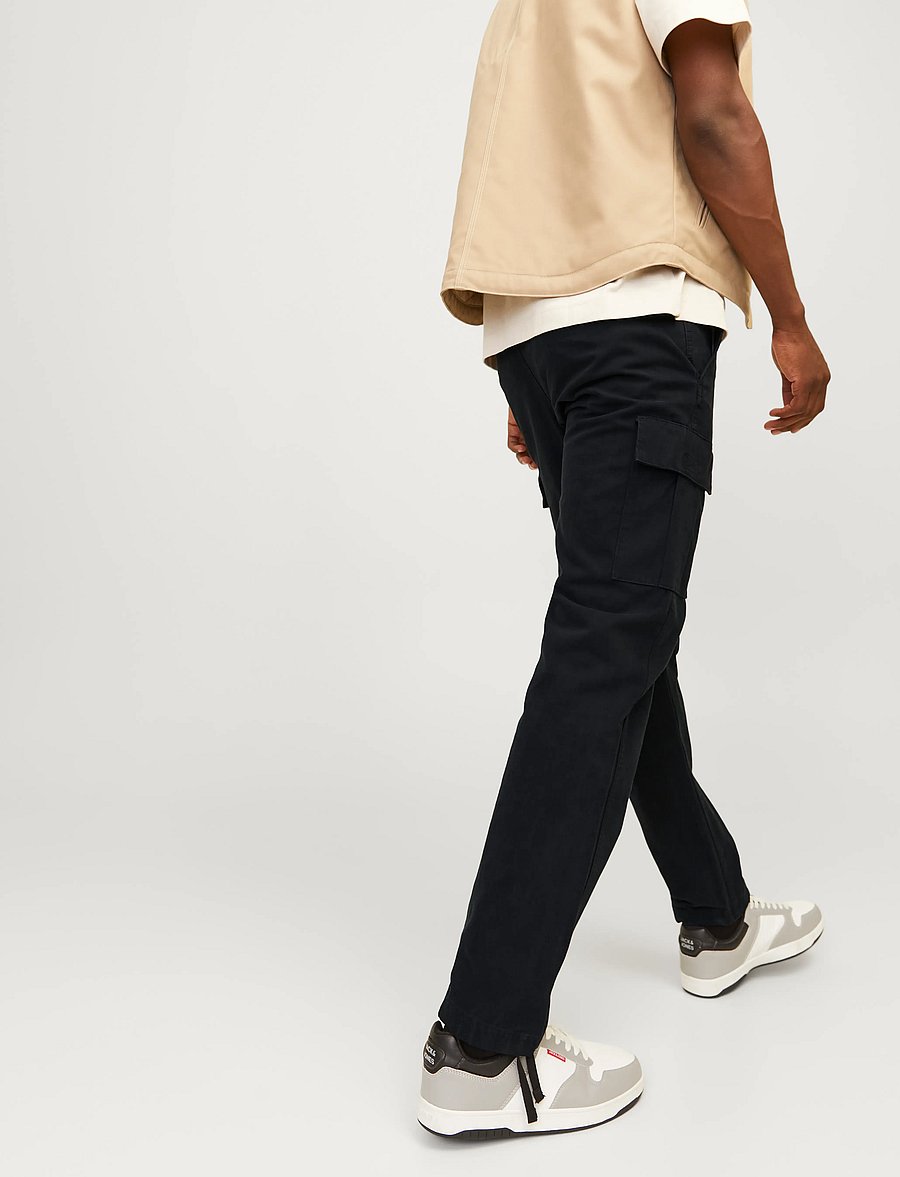 Jack & Jones - JPSTKANE BARKLEY CARGO PANT NOOS - cargohose - black - 4