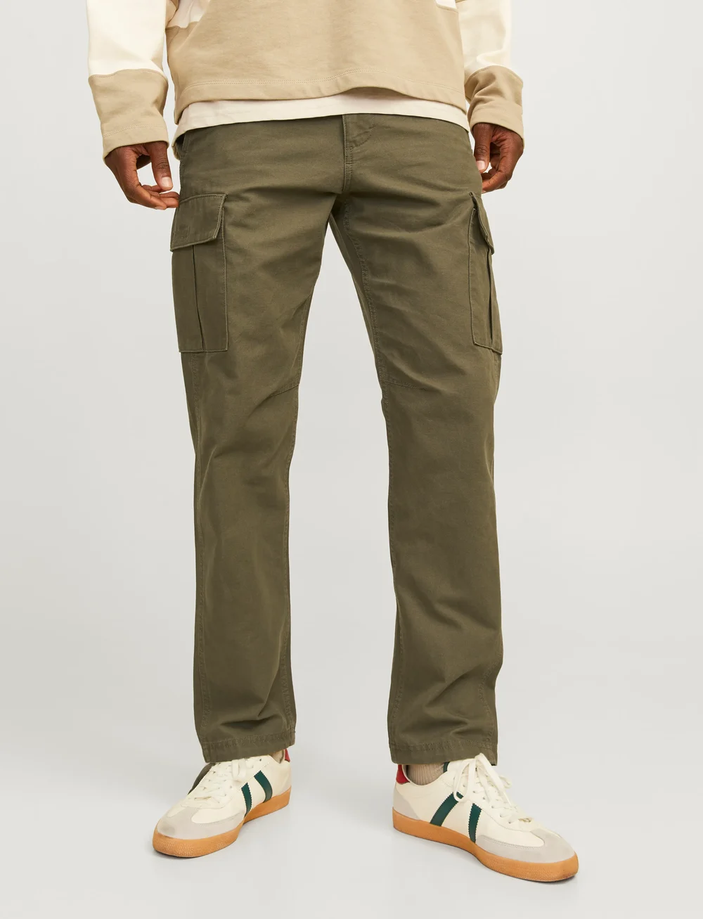 Jack & Jones - JPSTKANE BARKLEY CARGO PANT NOOS - cargobyxor - olive night - 0