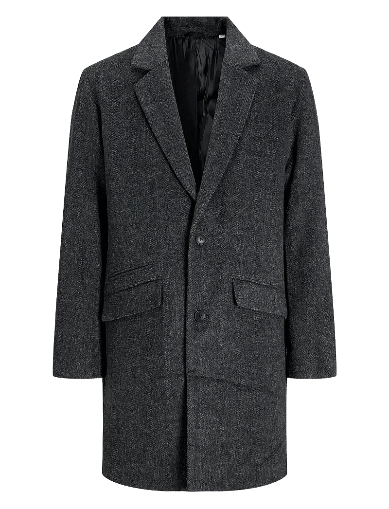 Jack & Jones - JJHAYS WOOL BLEND COAT - talvejoped - dark grey melange - 0