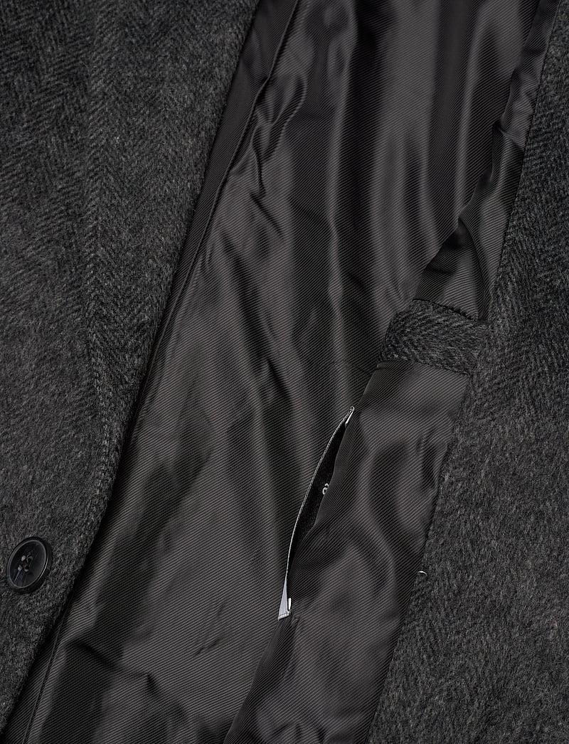 Jack & Jones - JJHAYS WOOL BLEND COAT - talvejoped - dark grey melange - 4