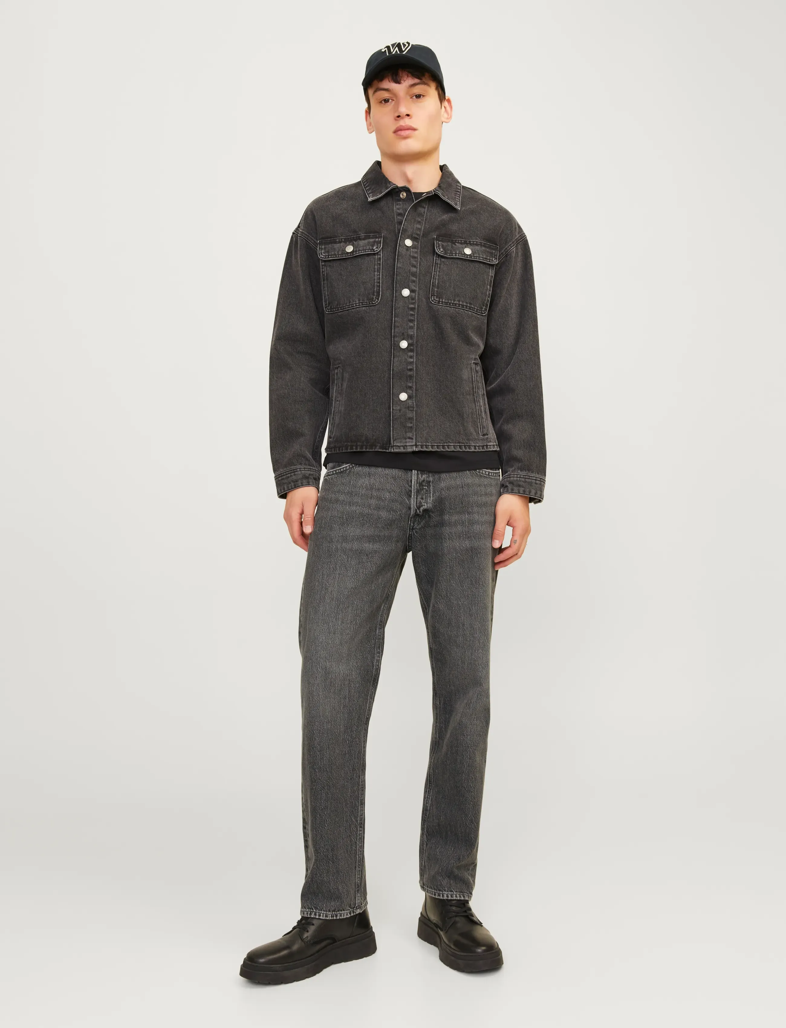Jack & Jones - JJICHRIS JJORIGINAL SBD 444 NOOS - loose jeans - black denim - 4