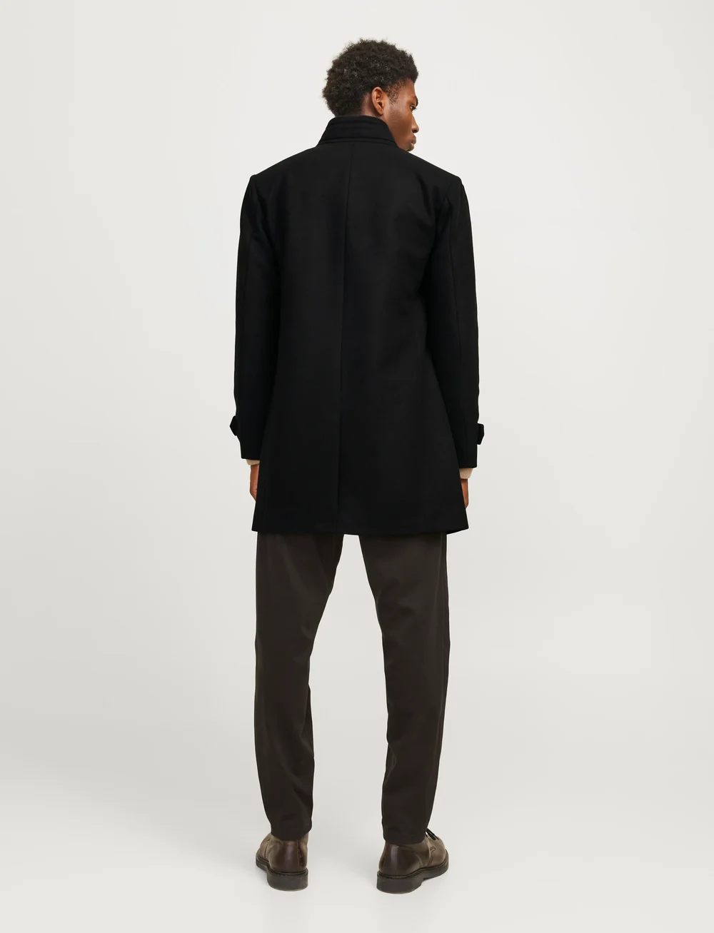 Jack & Jones - JJEMELTON WOOL BLEND COAT SN - uldfrakker - black - 2