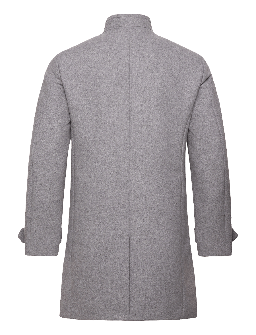 Jack & Jones - JJEMELTON WOOL BLEND COAT SN - wollmäntel - light grey melange - 2