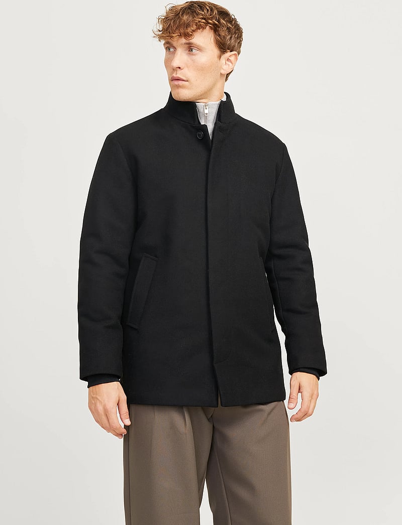 Jack & Jones - JJEHARRISON WOOL BLEND JACKET SN - winterjacken - black - 0