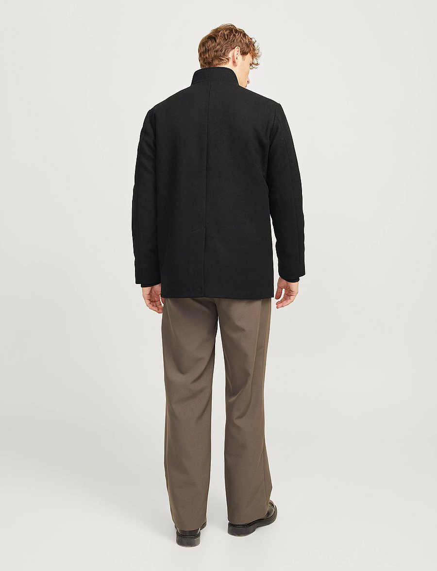 Jack & Jones - JJEHARRISON WOOL BLEND JACKET SN - jacken - black - 4