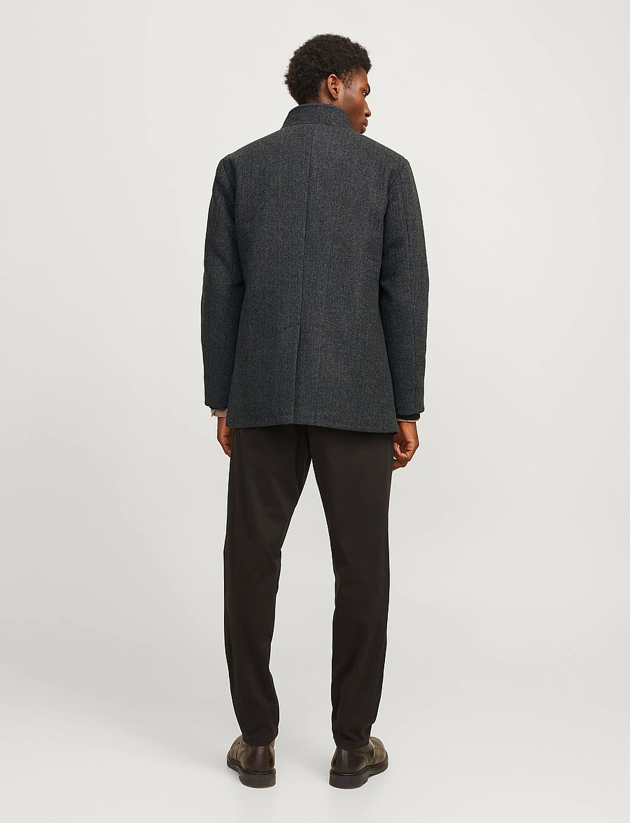 Jack & Jones - JJEHARRISON WOOL BLEND JACKET SN - jacken - dark grey melange - 3