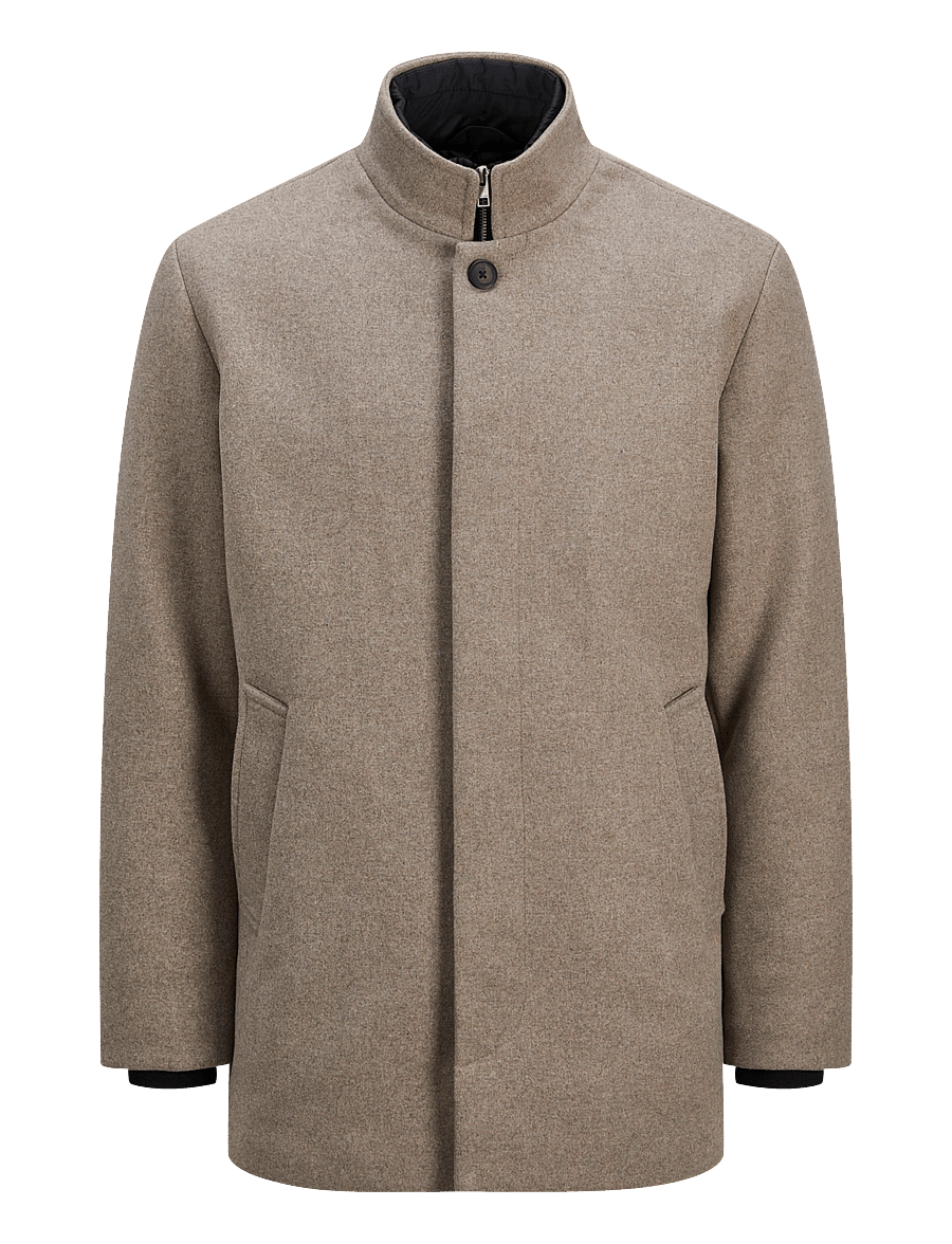 Jack & Jones - JJEHARRISON WOOL BLEND JACKET SN - jacken - greige - 1