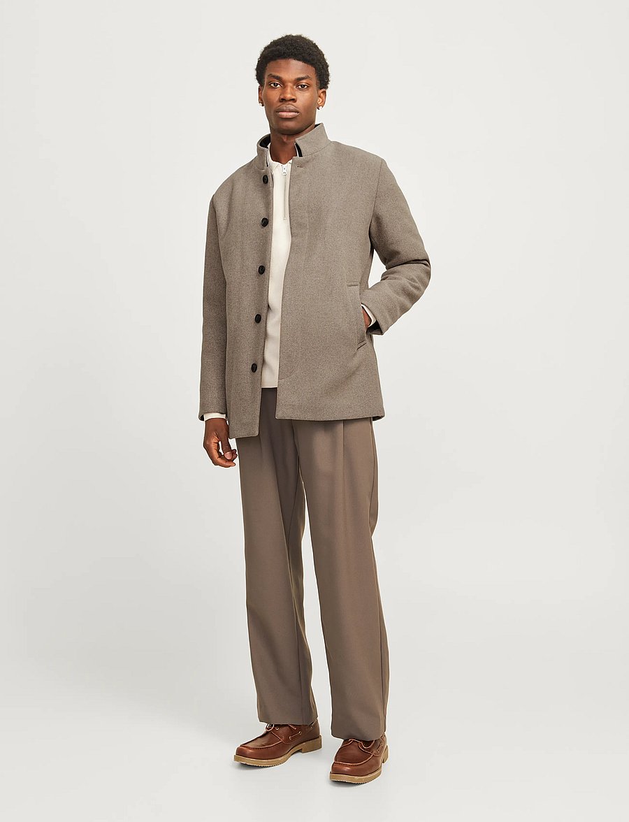 Jack & Jones - JJEHARRISON WOOL BLEND JACKET SN - jacken - greige - 3