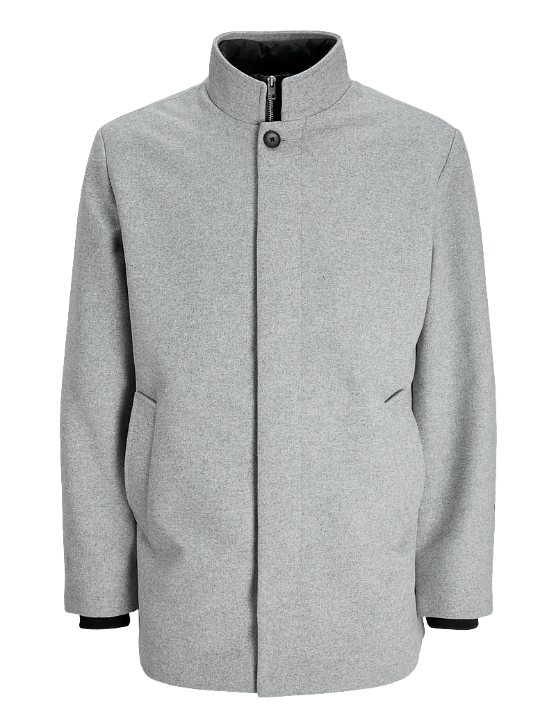 Jack & Jones - JJEHARRISON WOOL BLEND JACKET SN - jacken - light grey melange - 1