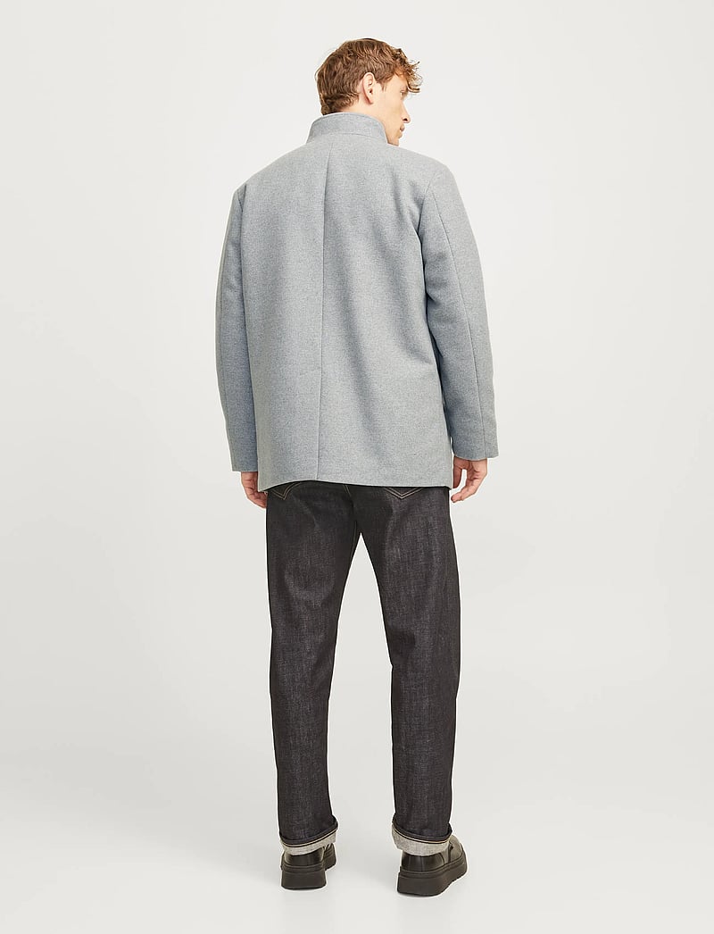 Jack & Jones - JJEHARRISON WOOL BLEND JACKET SN - jacken - light grey melange - 2