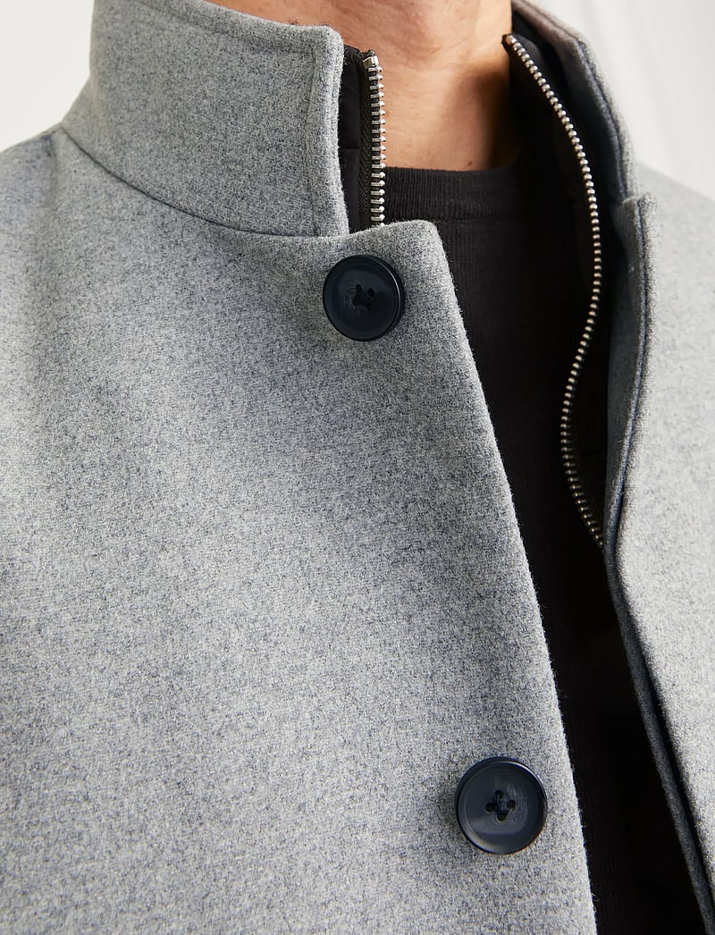 Jack & Jones - JJEHARRISON WOOL BLEND JACKET SN - jacken - light grey melange - 4