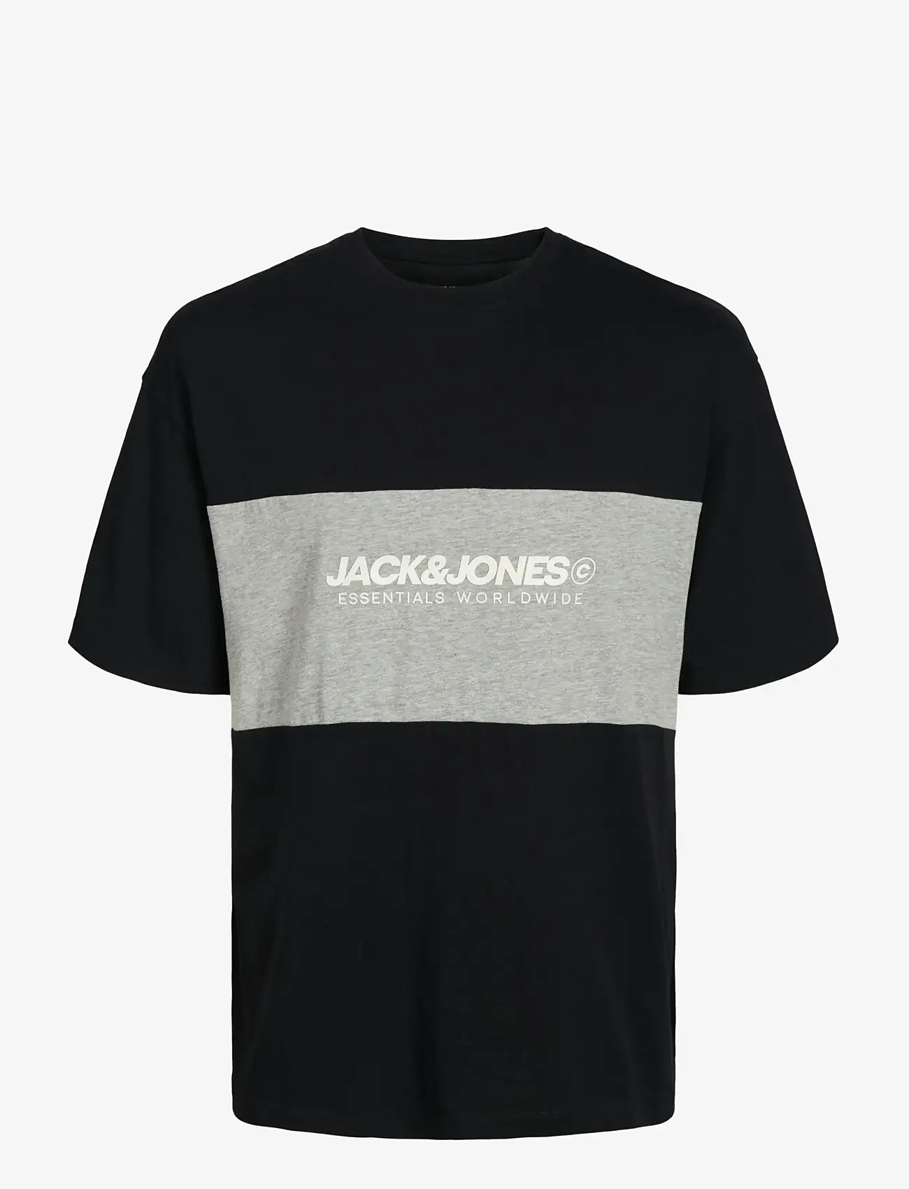 Jack & Jones - JJELEGACY BLOCKING TEE SS O-NECK NOOS - lühikeste varrukatega t-särgid - black - 1